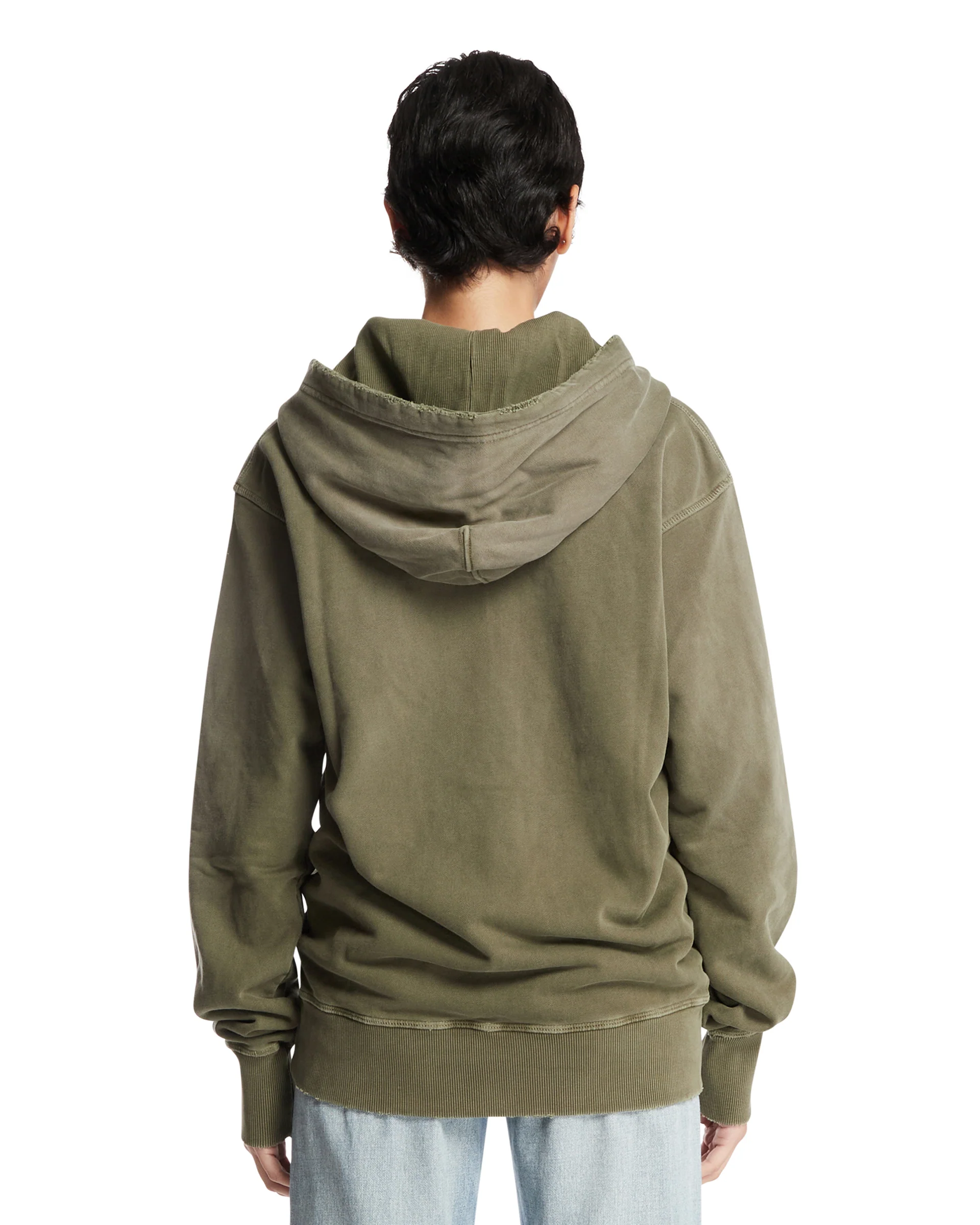 Felpa Con Zip In Cotone Verde - Image 5