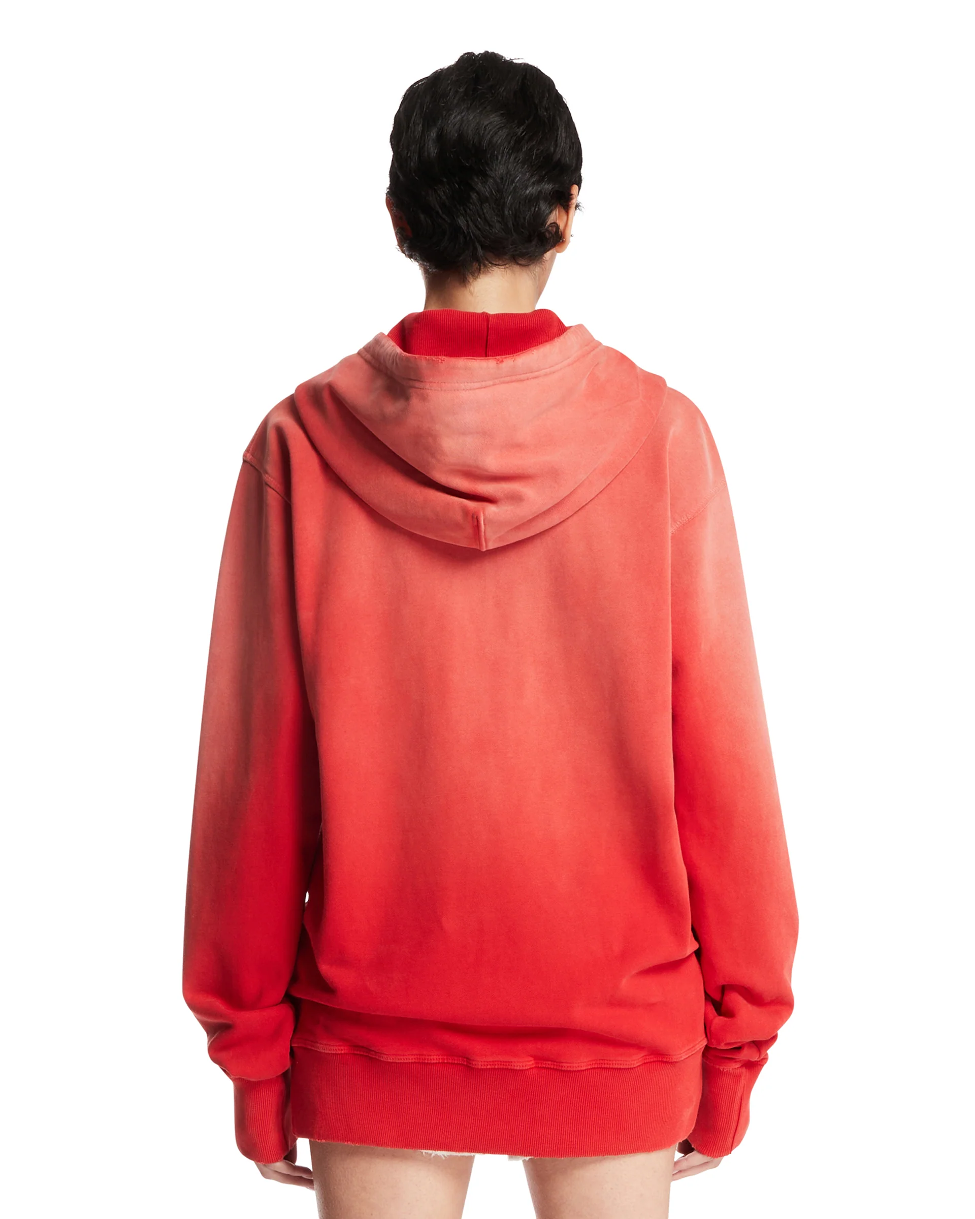 Felpa Con Zip In Cotone Rossa - Image 5