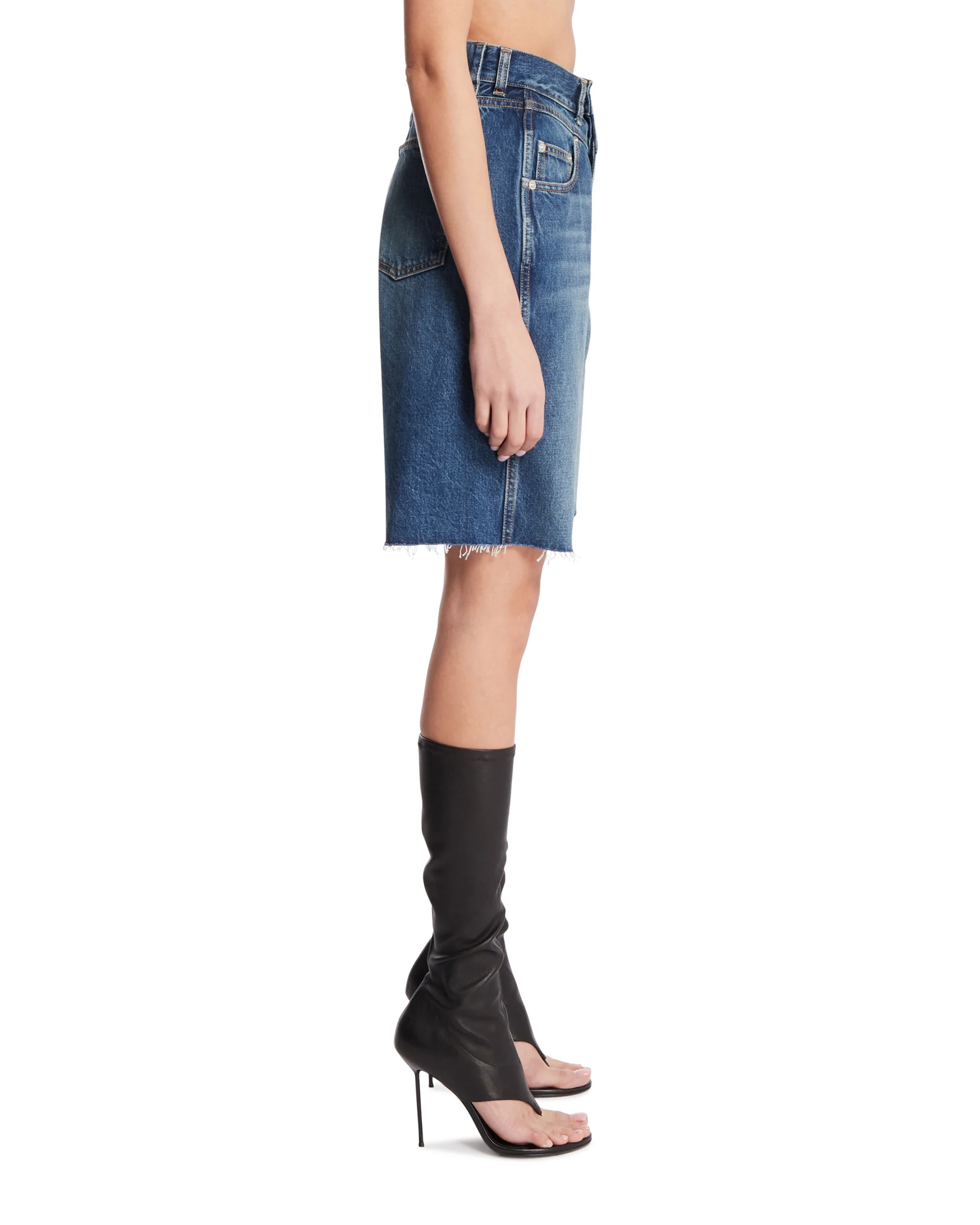 Bermuda In Denim Blu - Image 4