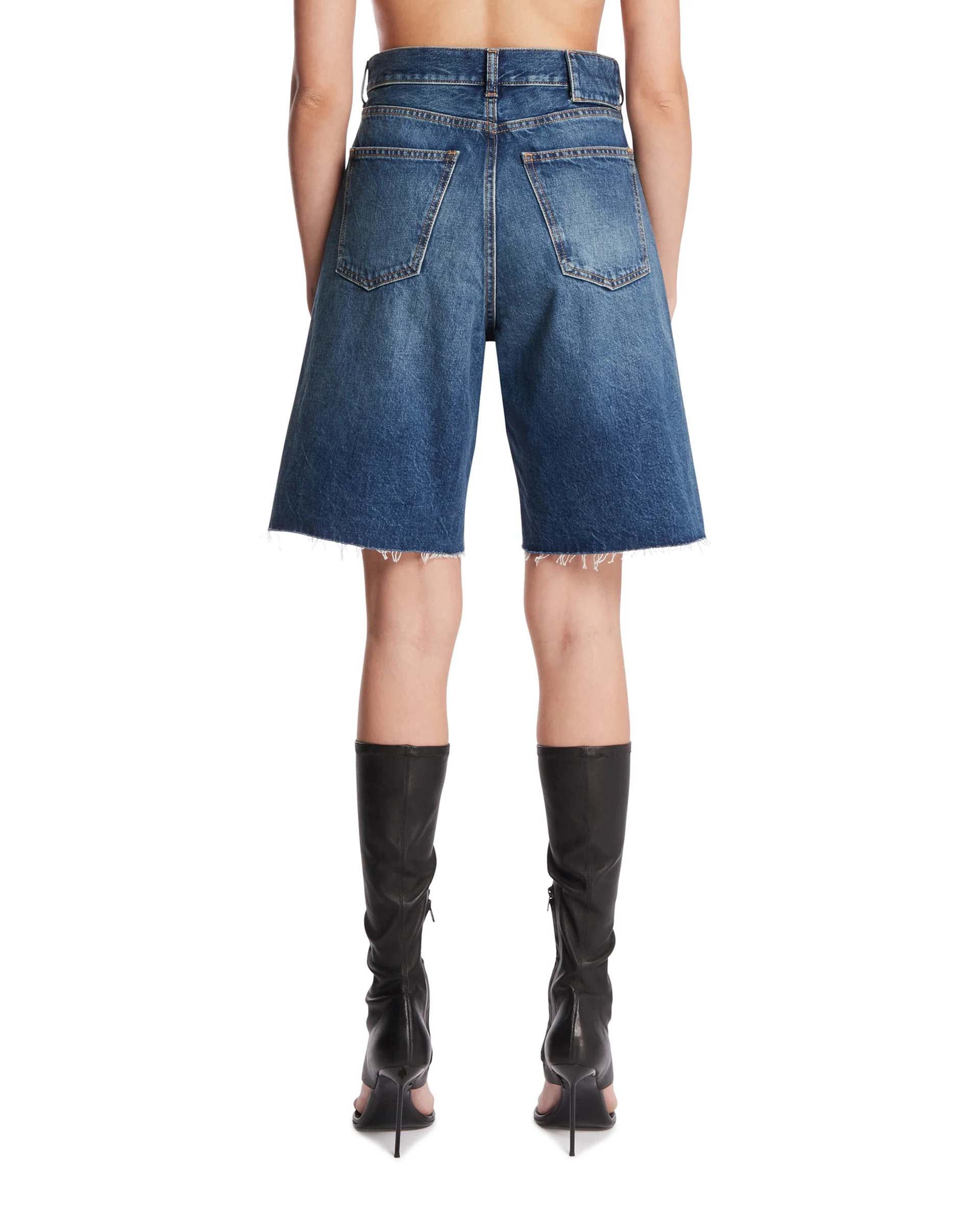 Bermuda In Denim Blu - Image 5