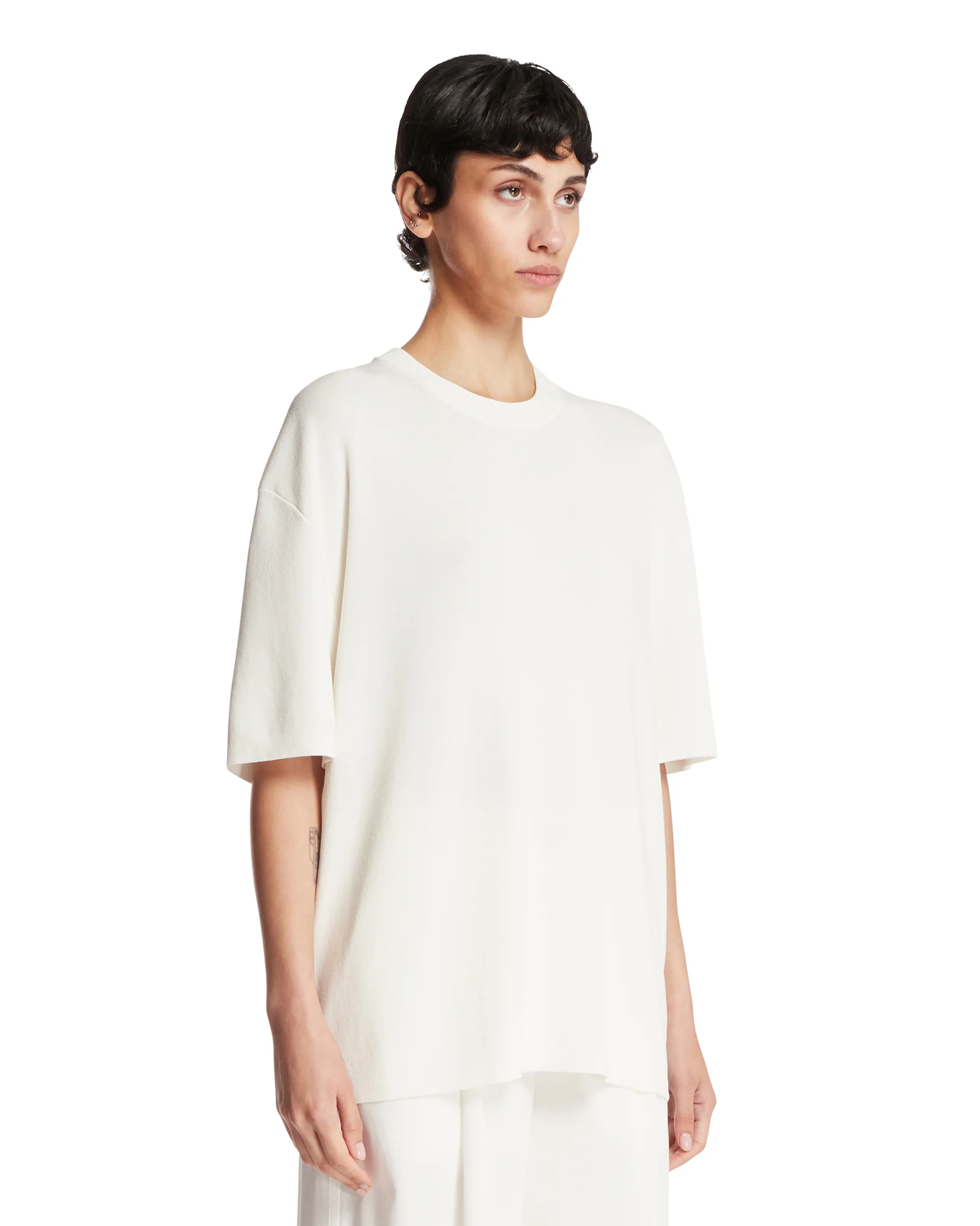 T-Shirt In Cotone Bianca - Image 2