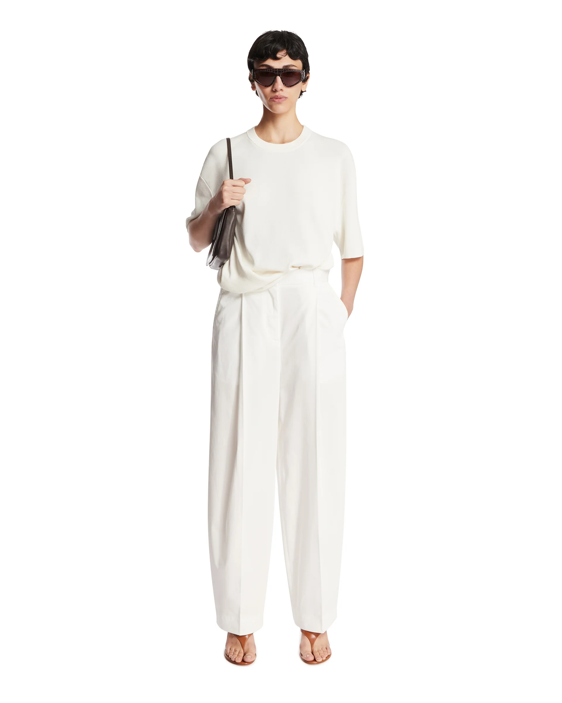T-Shirt In Cotone Bianca - Image 3