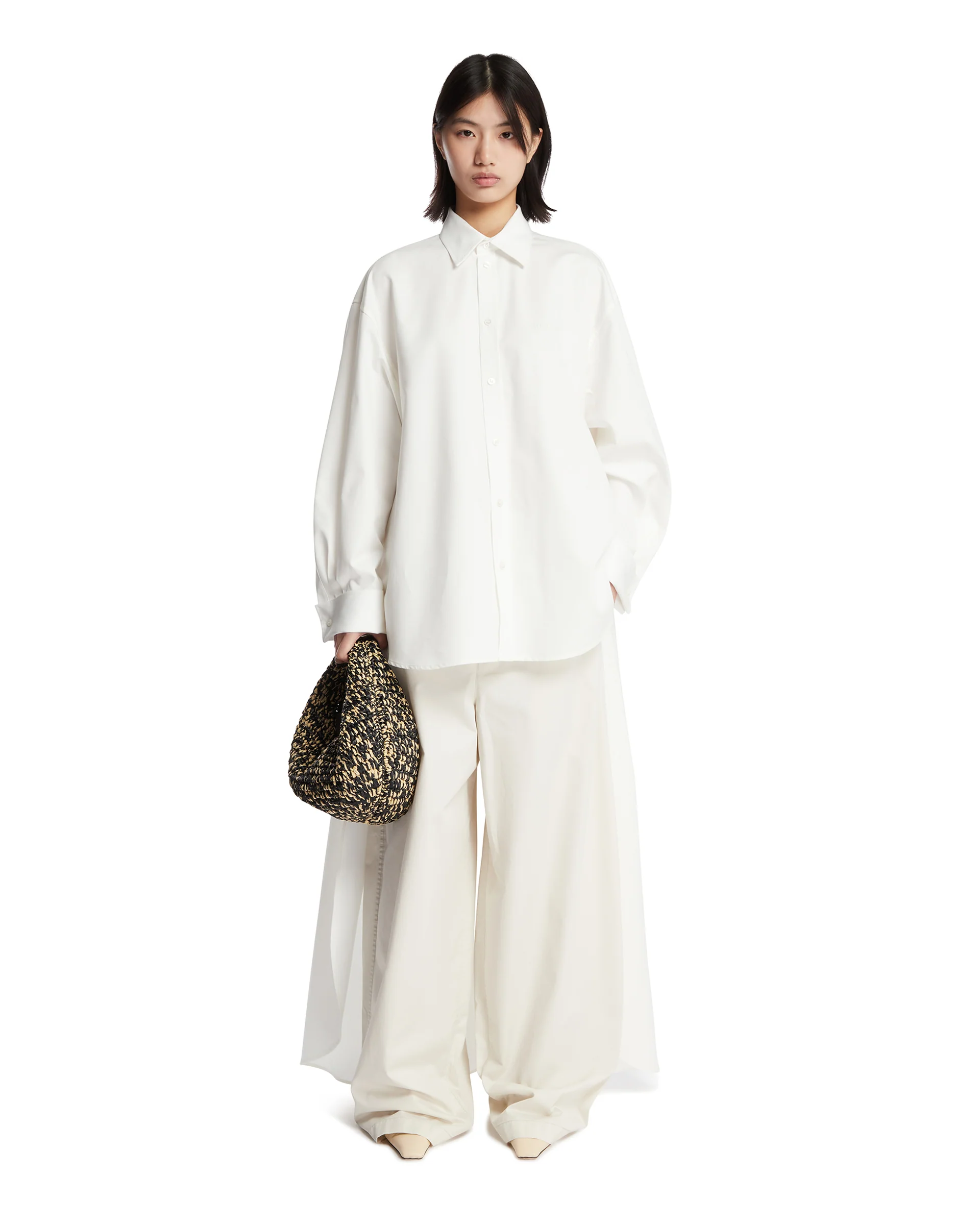Camicia Con Strascico Bianca - Image 3