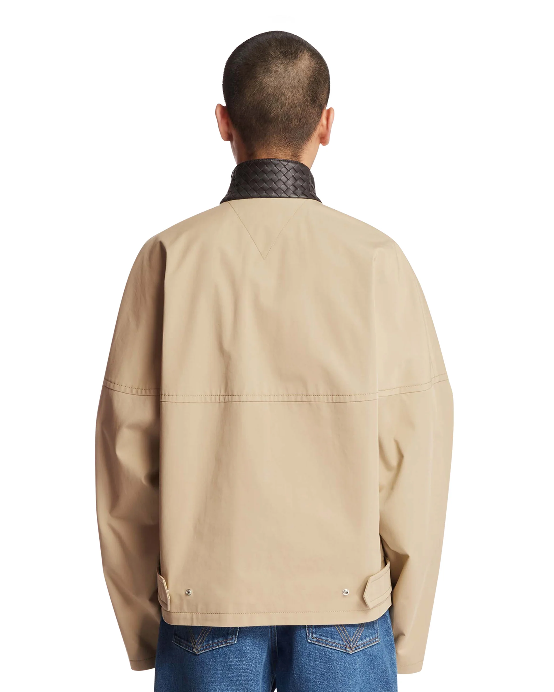 Giacca Con Colletto Intrecciato Beige - Image 5