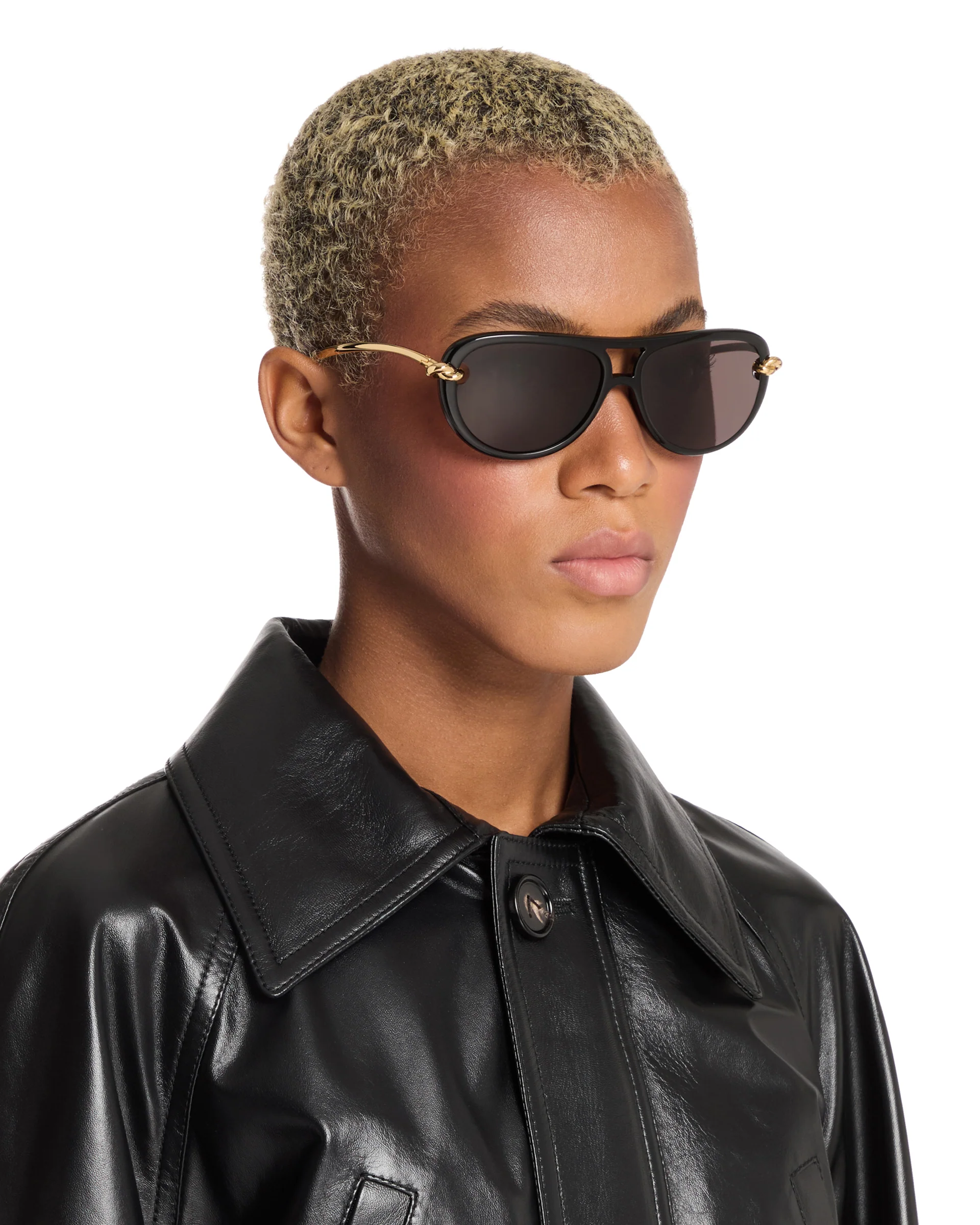 Occhiali Da Sole Aviator Knot Neri - Image 3
