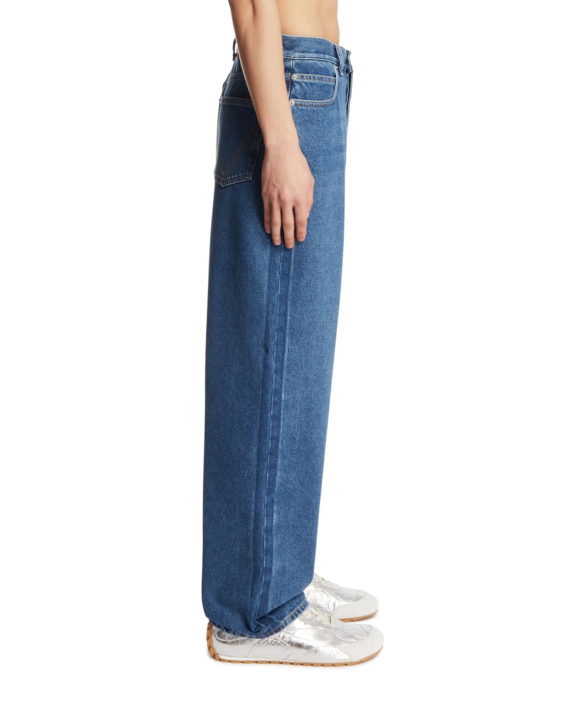 Jeans A Gamba Ampia Blu - Image 4