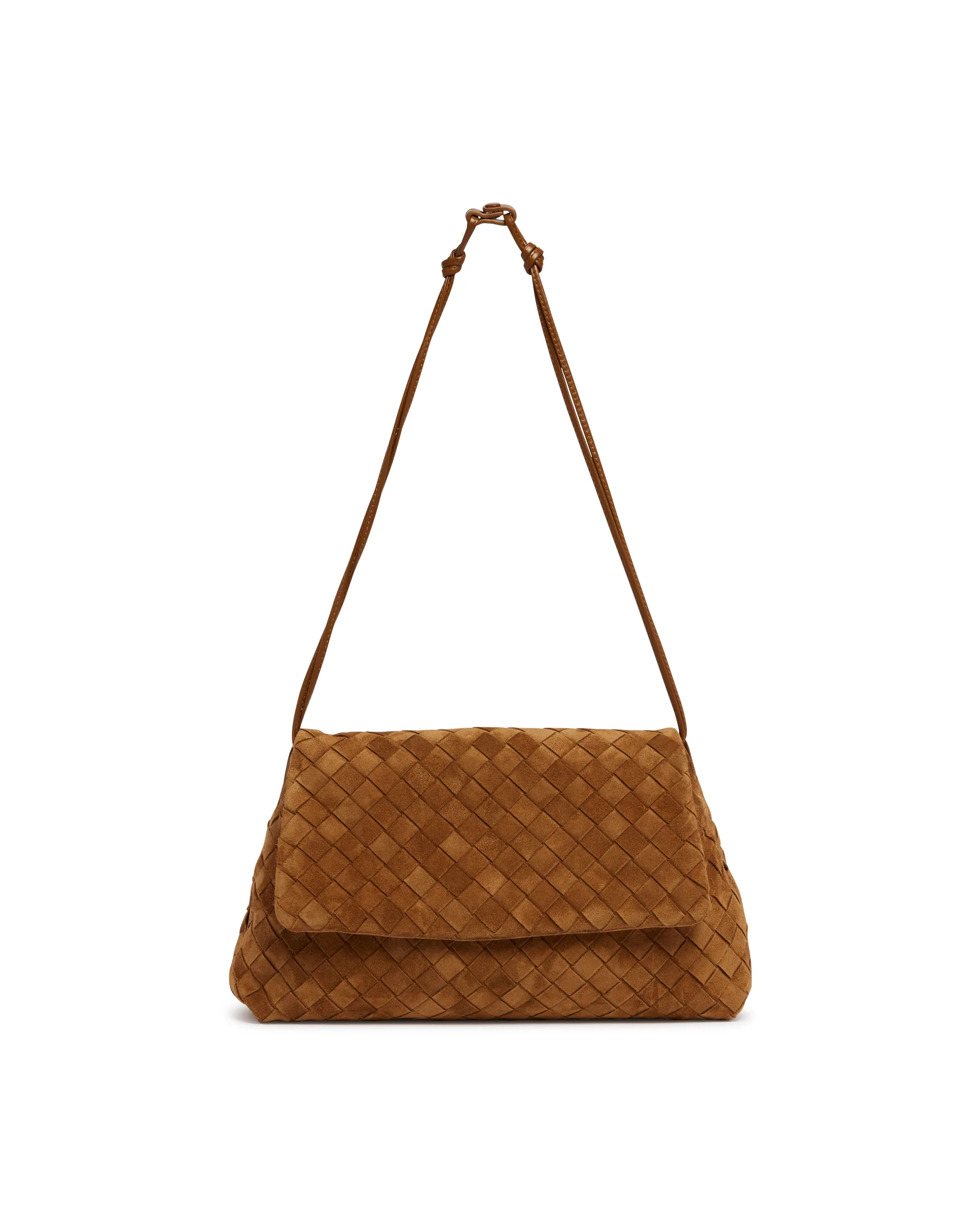 Clutch Giorno In Suede Marrone - Image 2
