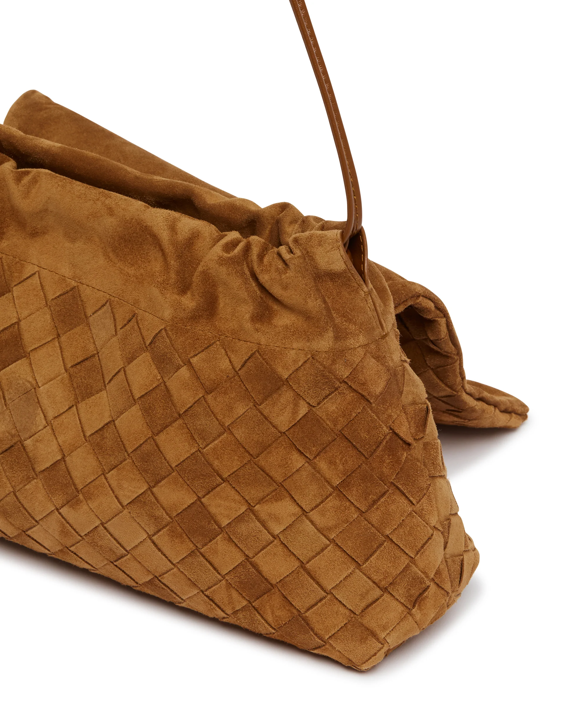 Clutch Giorno In Suede Marrone - Image 4