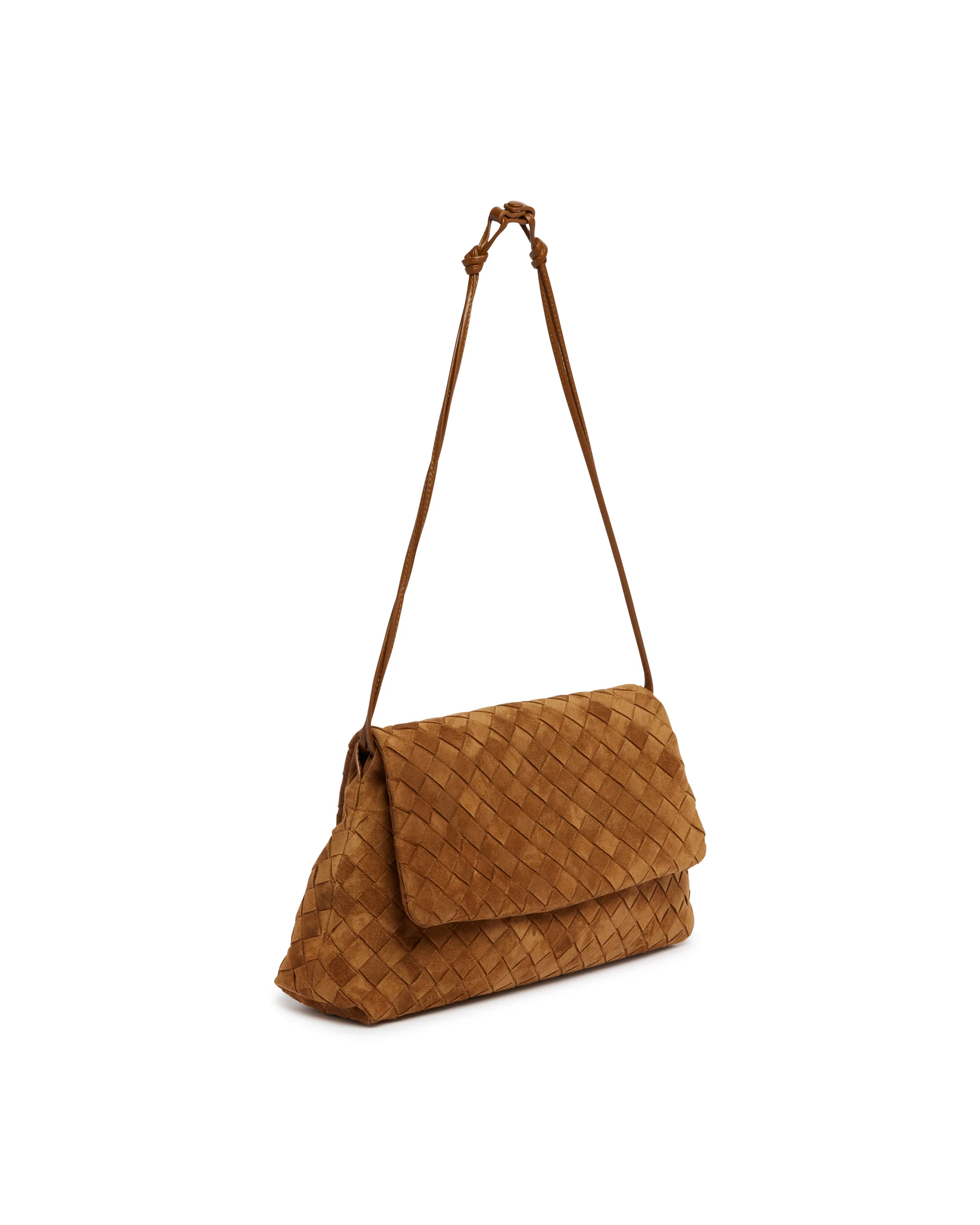 Clutch Giorno In Suede Marrone - Image 5