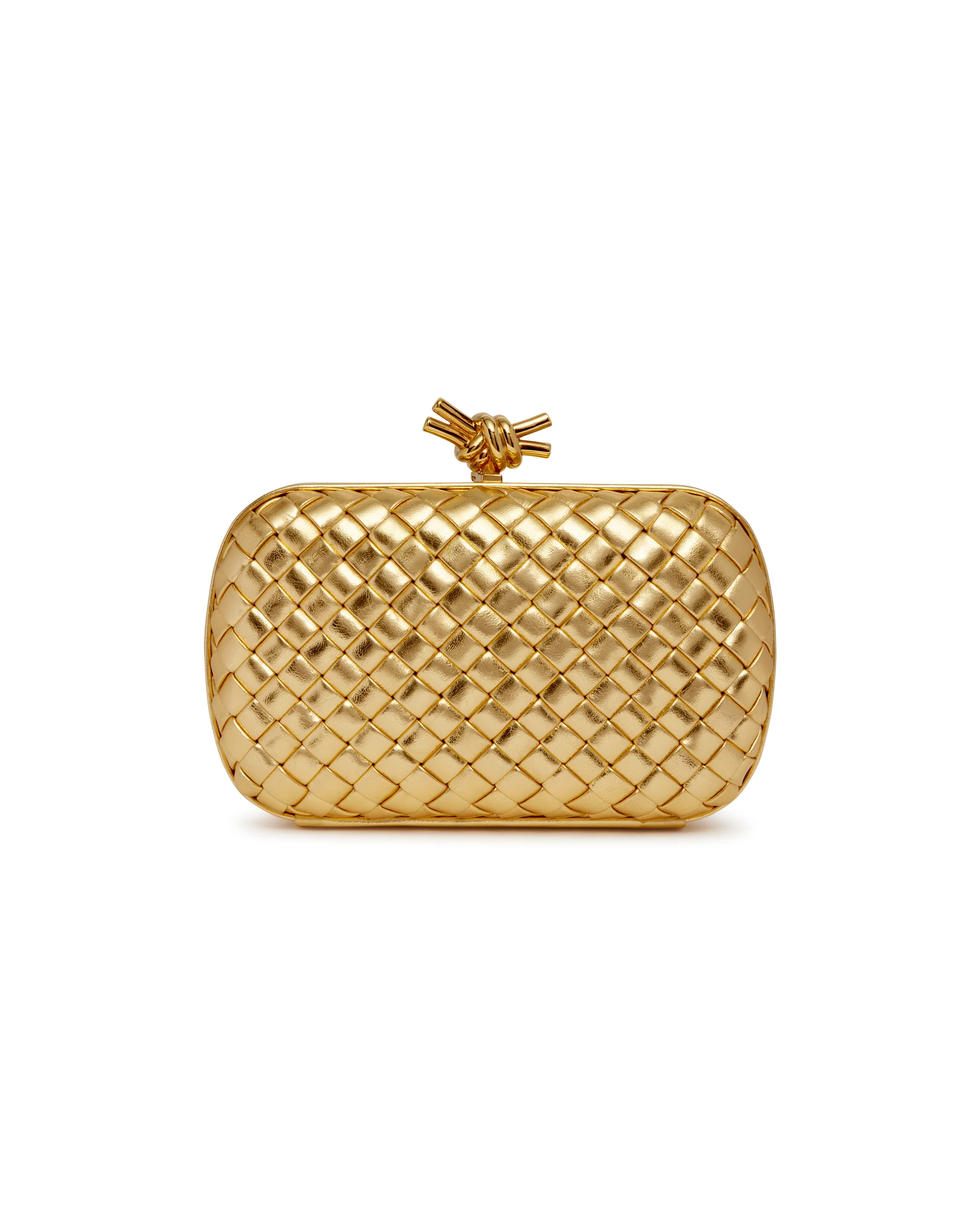 Clutch Knot In Pelle Dorata - Image 6