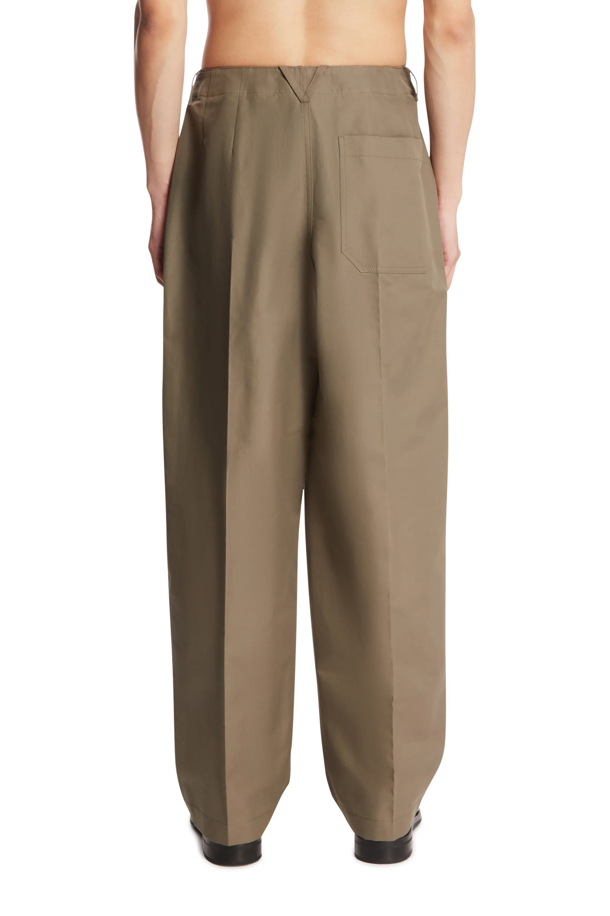 Pantaloni In Cotone Compatto Grigi - Image 5