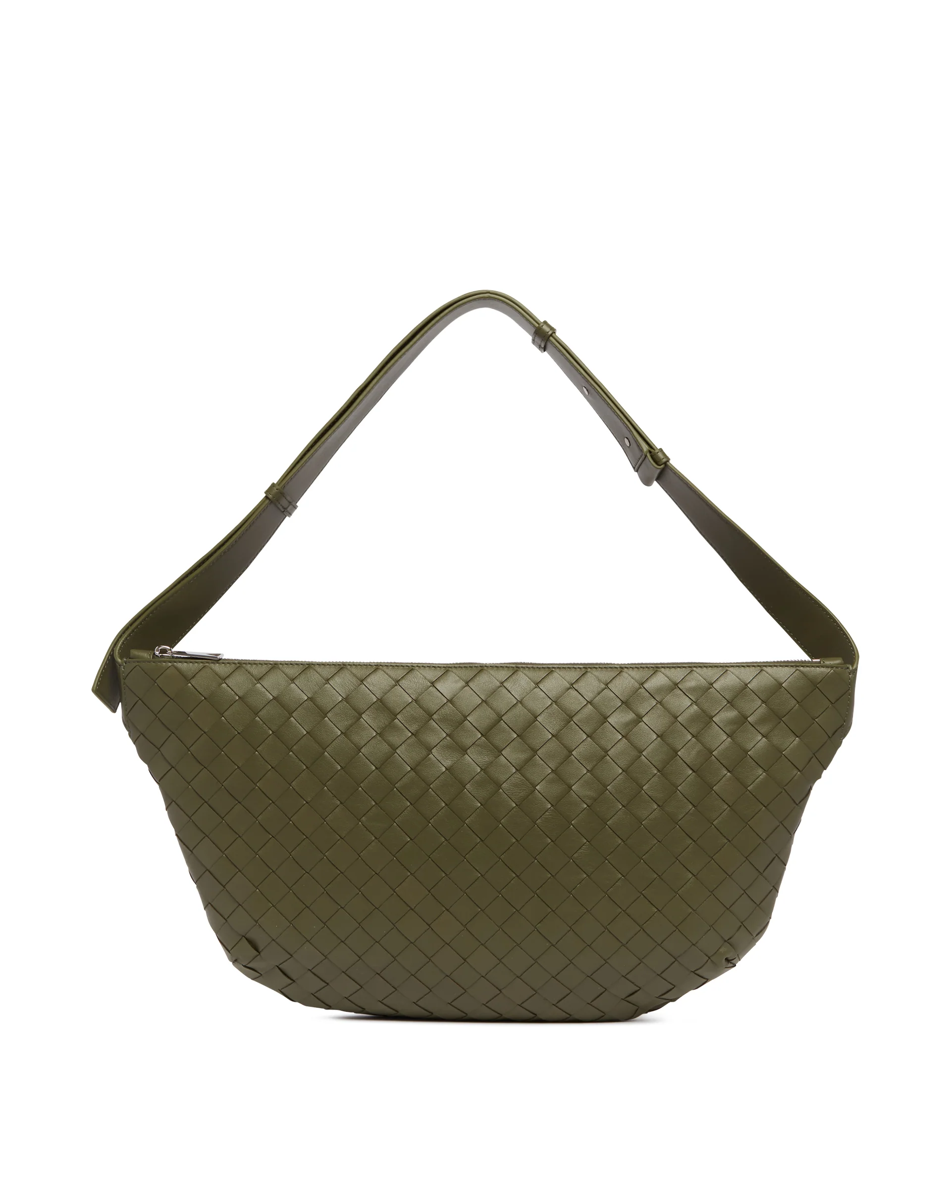Borsa Intrecciato Day Sling Verde