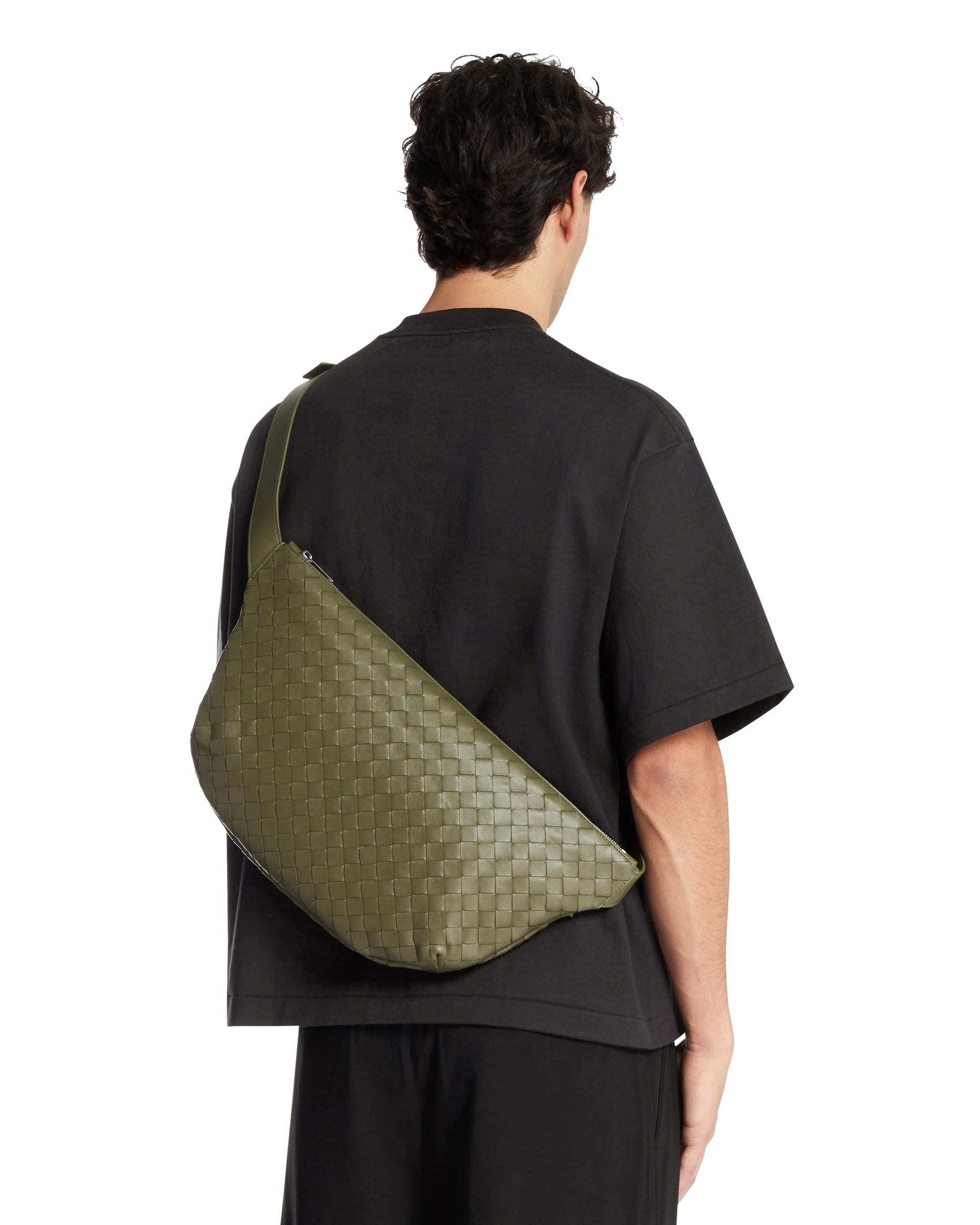 Borsa Intrecciato Day Sling Verde - Image 3