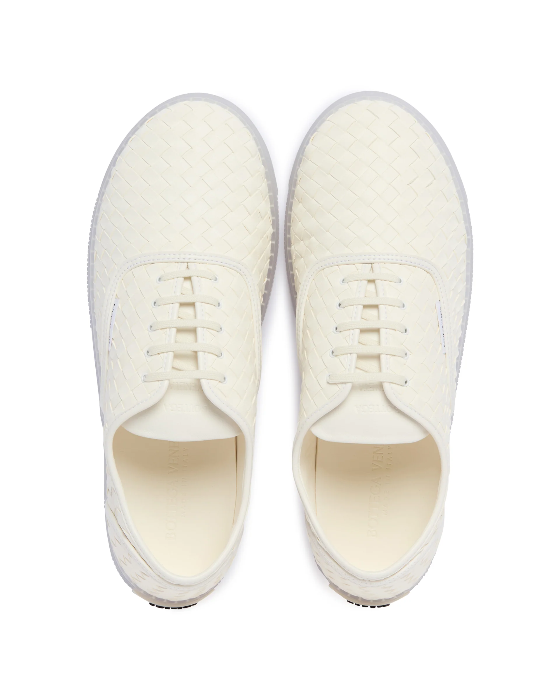 Sneakers Intrecciate Bianche - Image 3