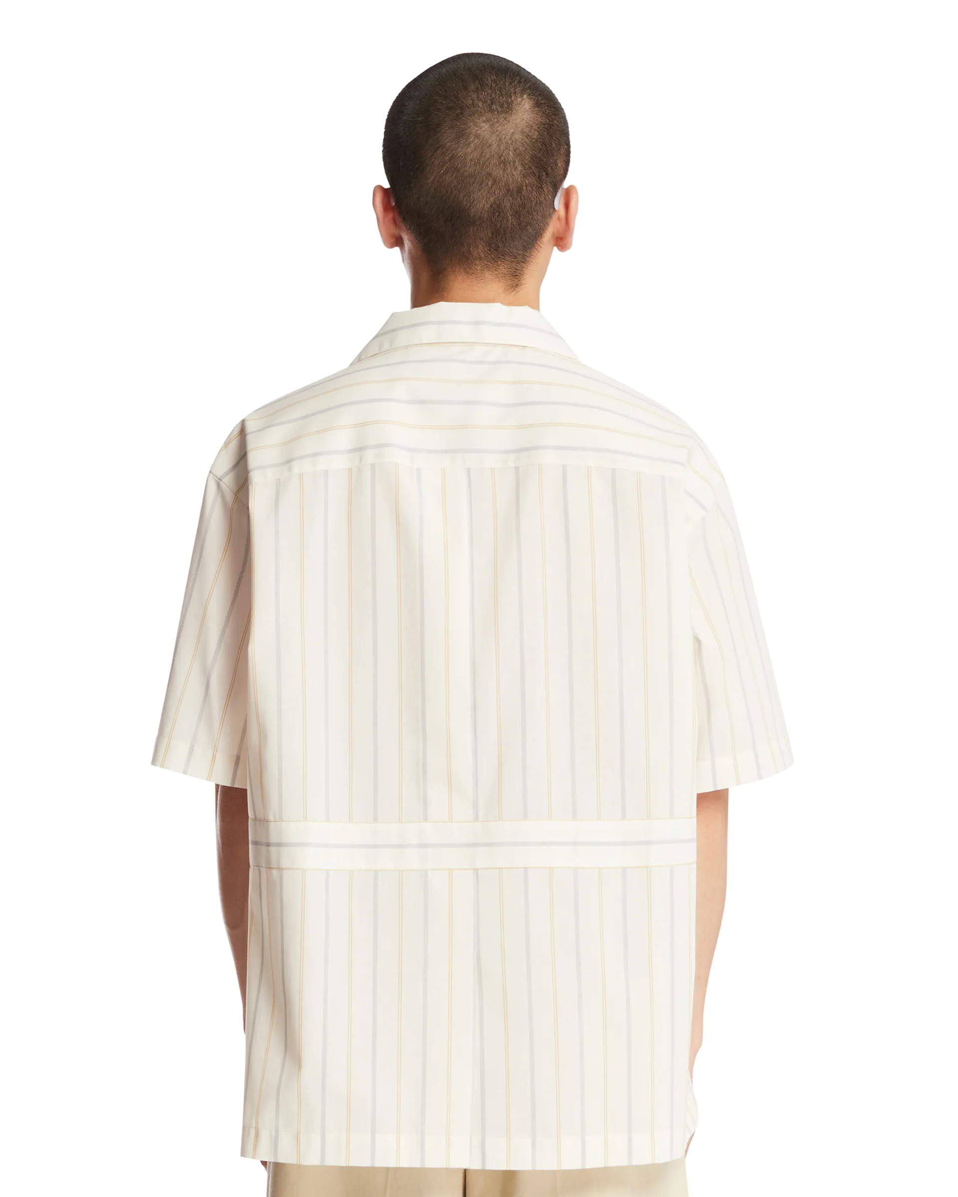 Camicia A Righe Beige - Image 5