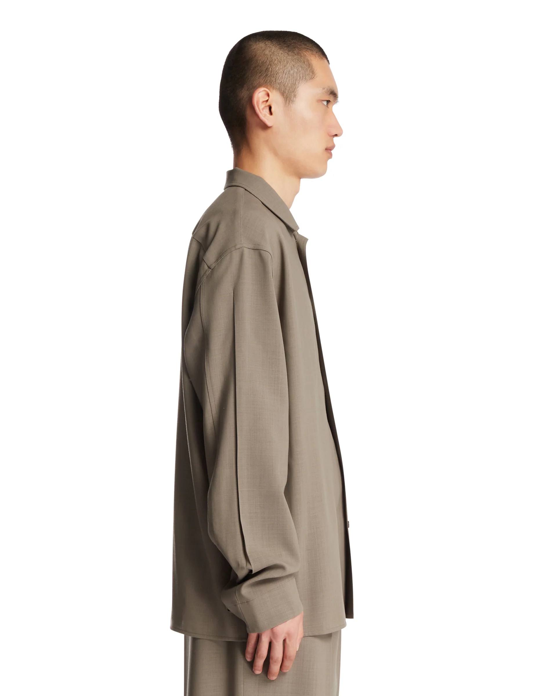Camicia In Lana Grigia - Image 4