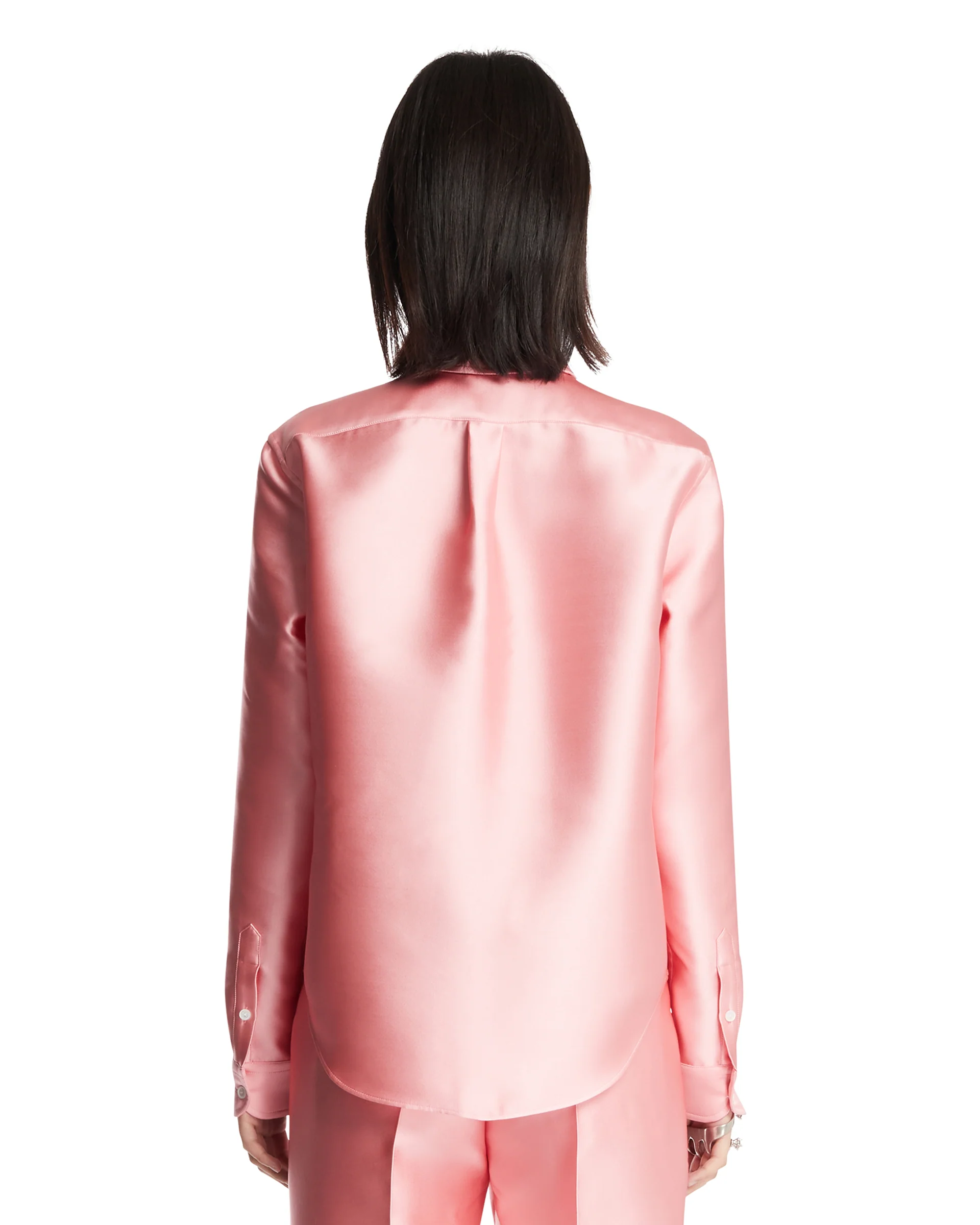 Camicia In Misto Seta Rosa - Image 5