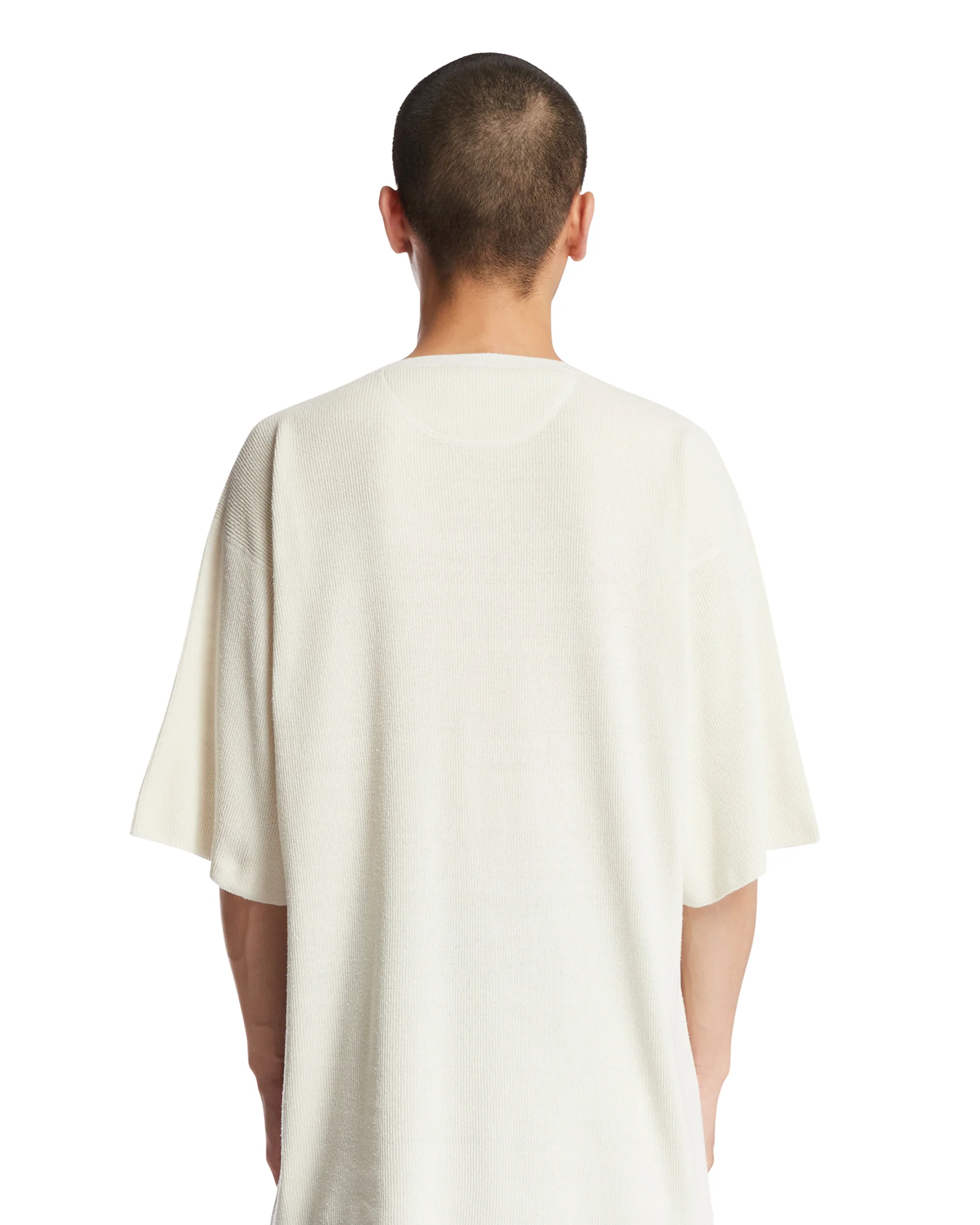 T-Shirt Relaxed A Costine Bianca - Image 5