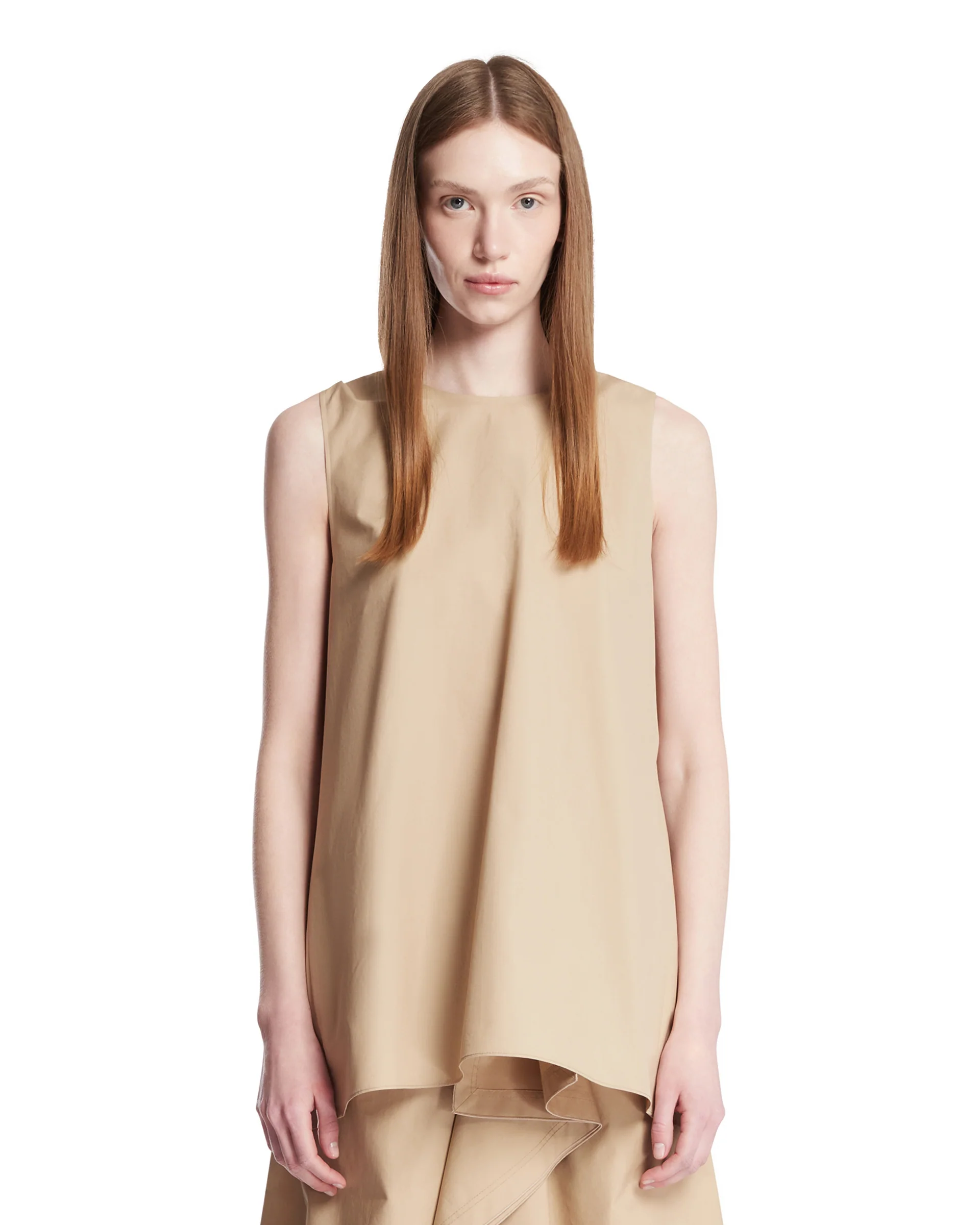 Top Drappeggiato Beige