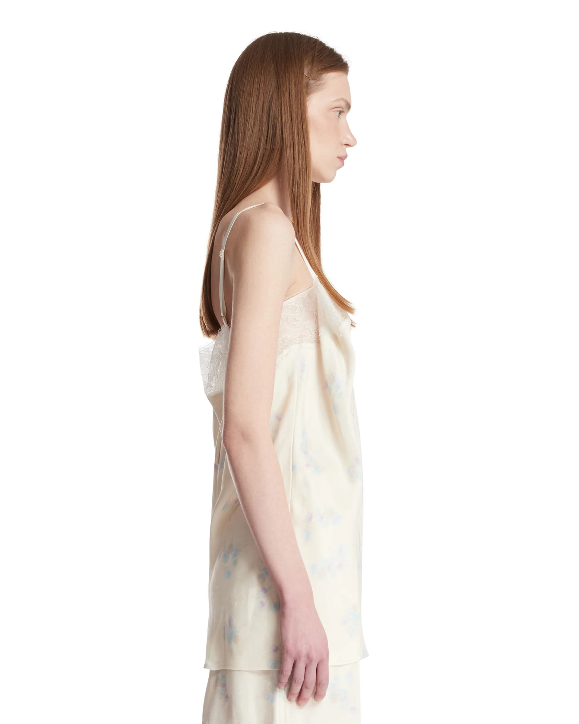 Top In Viscosa E Cotone Beige - Image 4