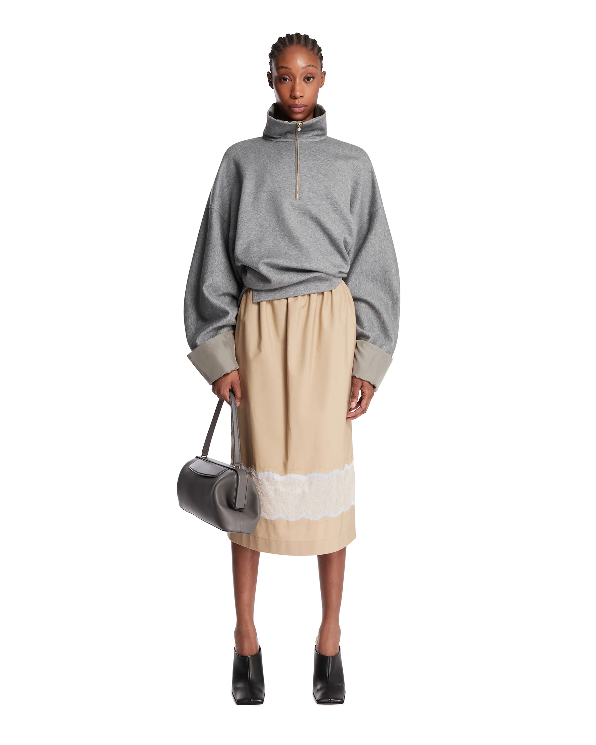 Maglione A Collo Alto Grigio - Image 3