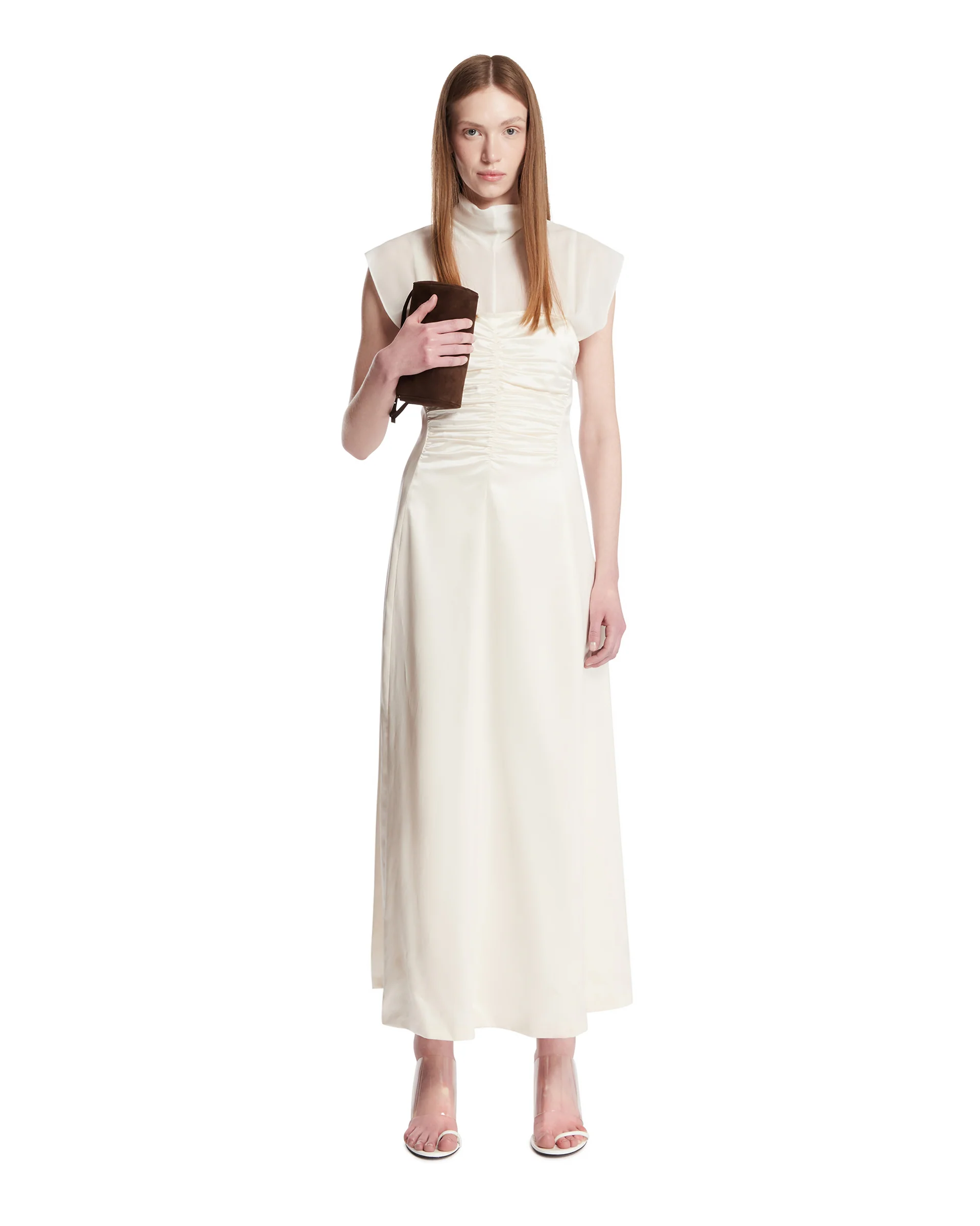 Abito Midi In Seta Bianco - Image 3