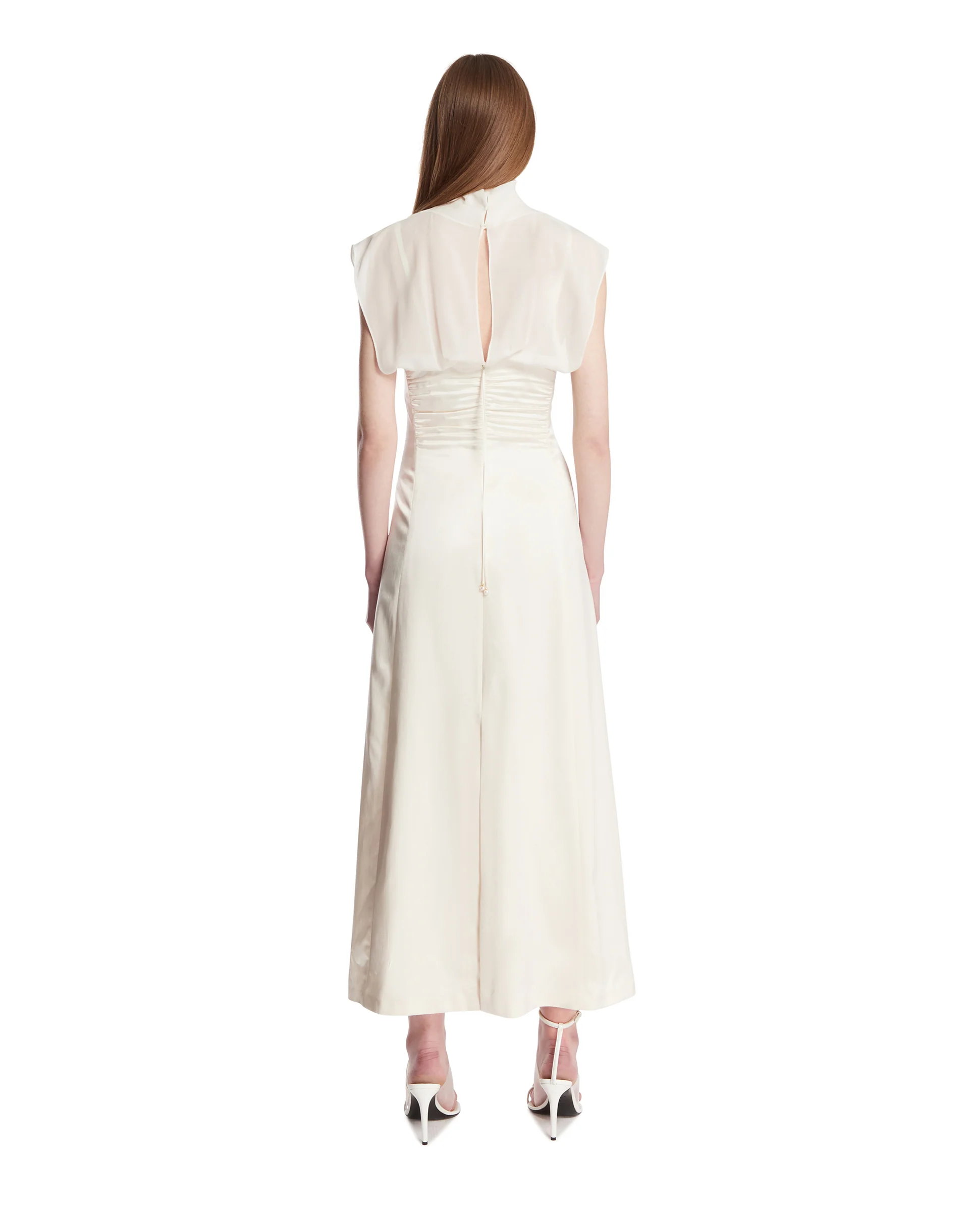 Abito Midi In Seta Bianco - Image 5
