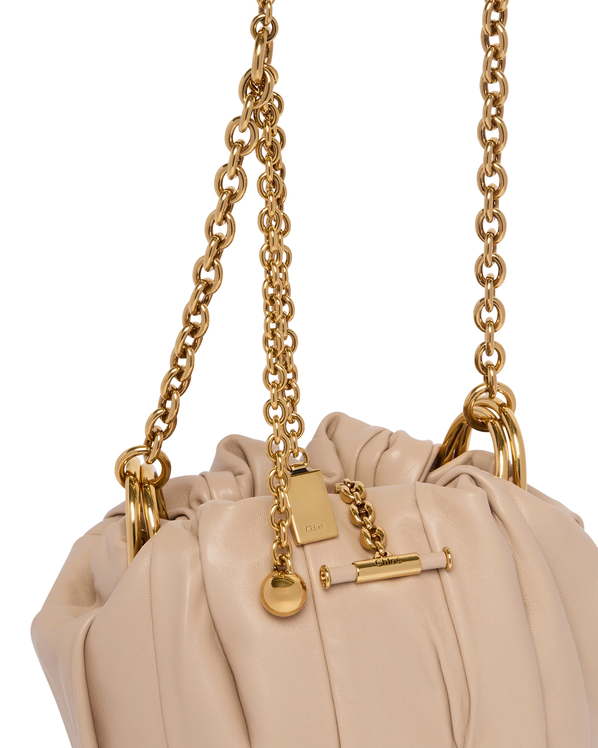 Borsa A Spalla Chloe Plisse Beige - Image 3