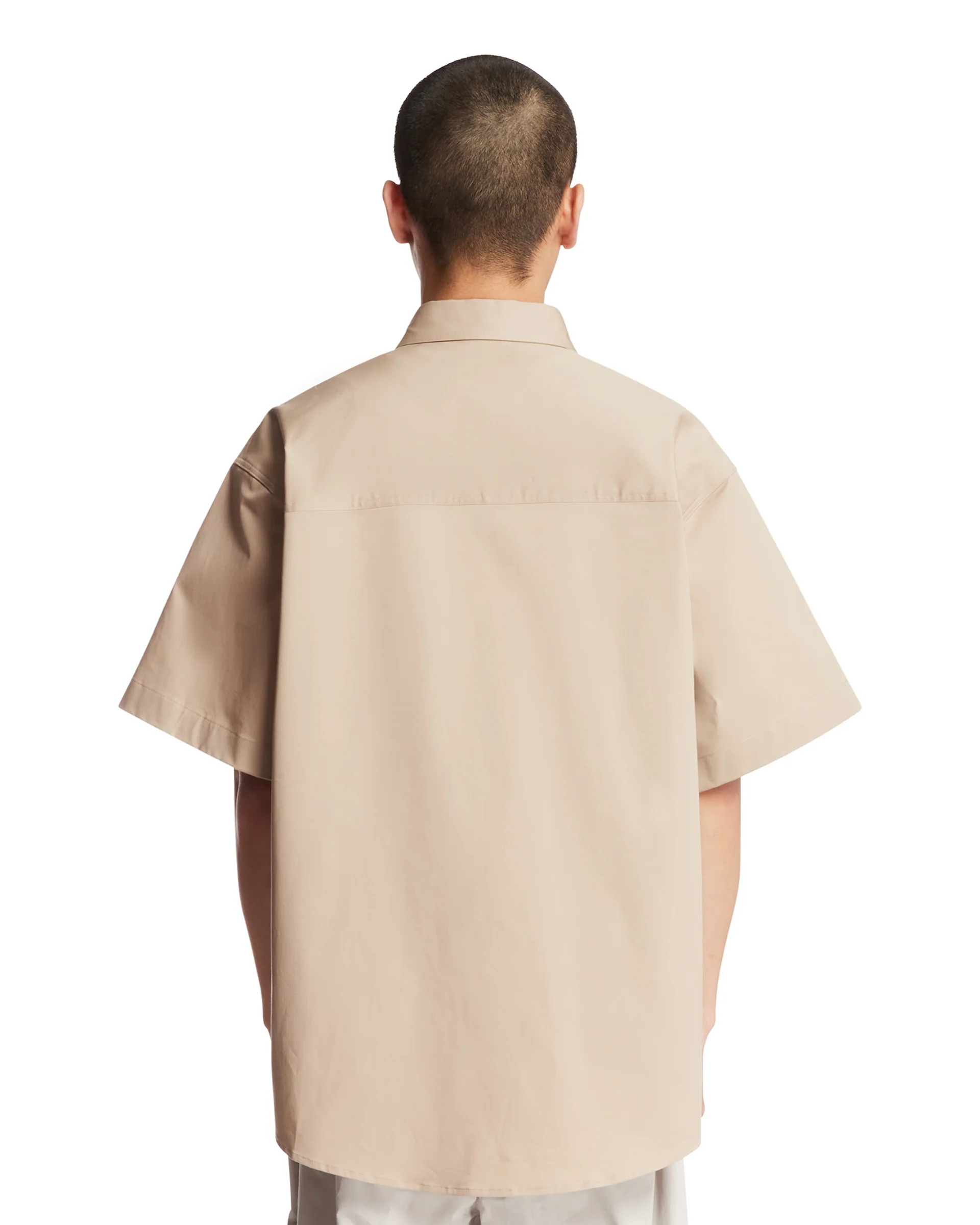 Camicia Karl In Cotone Beige - Image 5