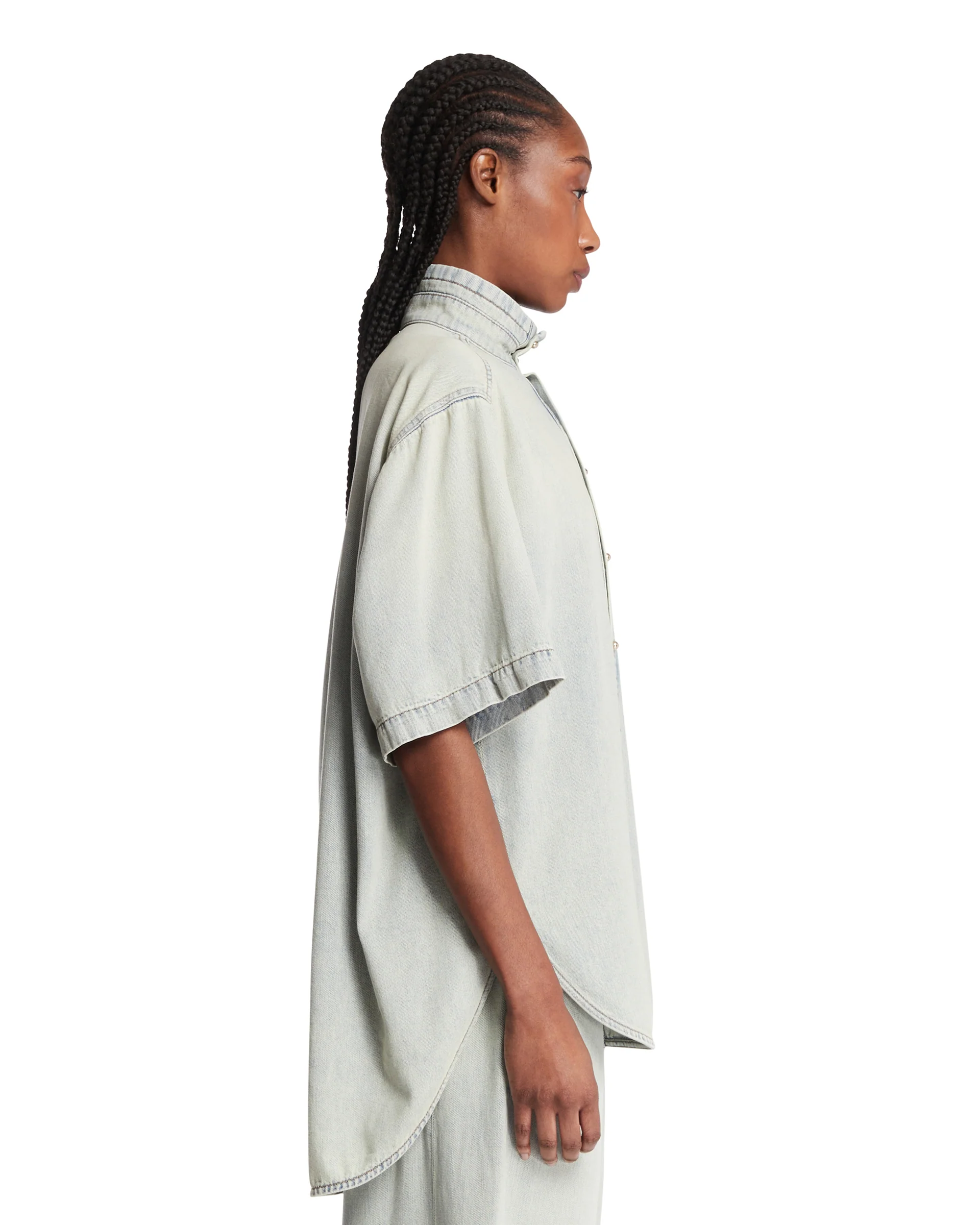 Camicia In Denim Blu - Image 4