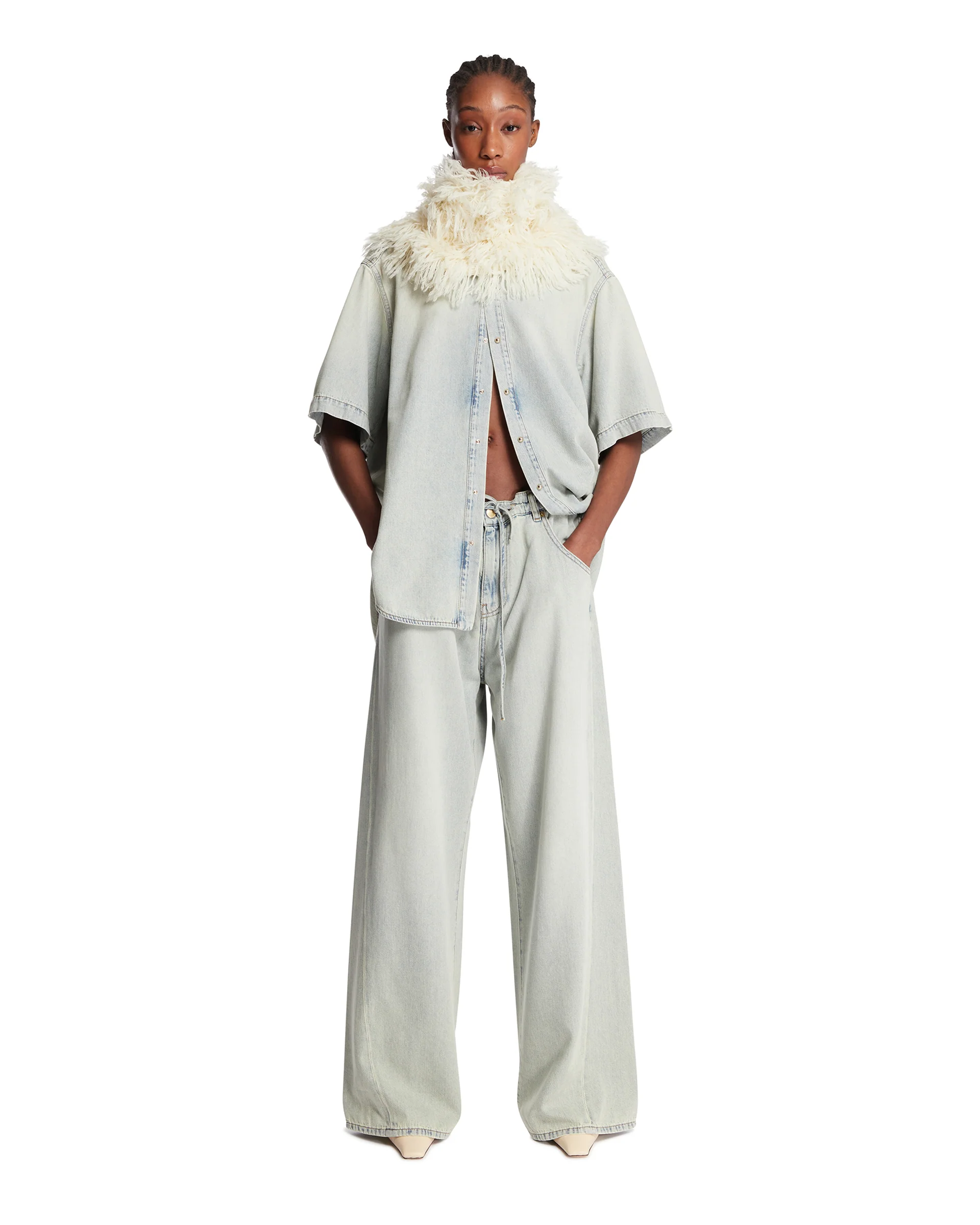 Jeans Iris Con Coulisse Blu - Image 3