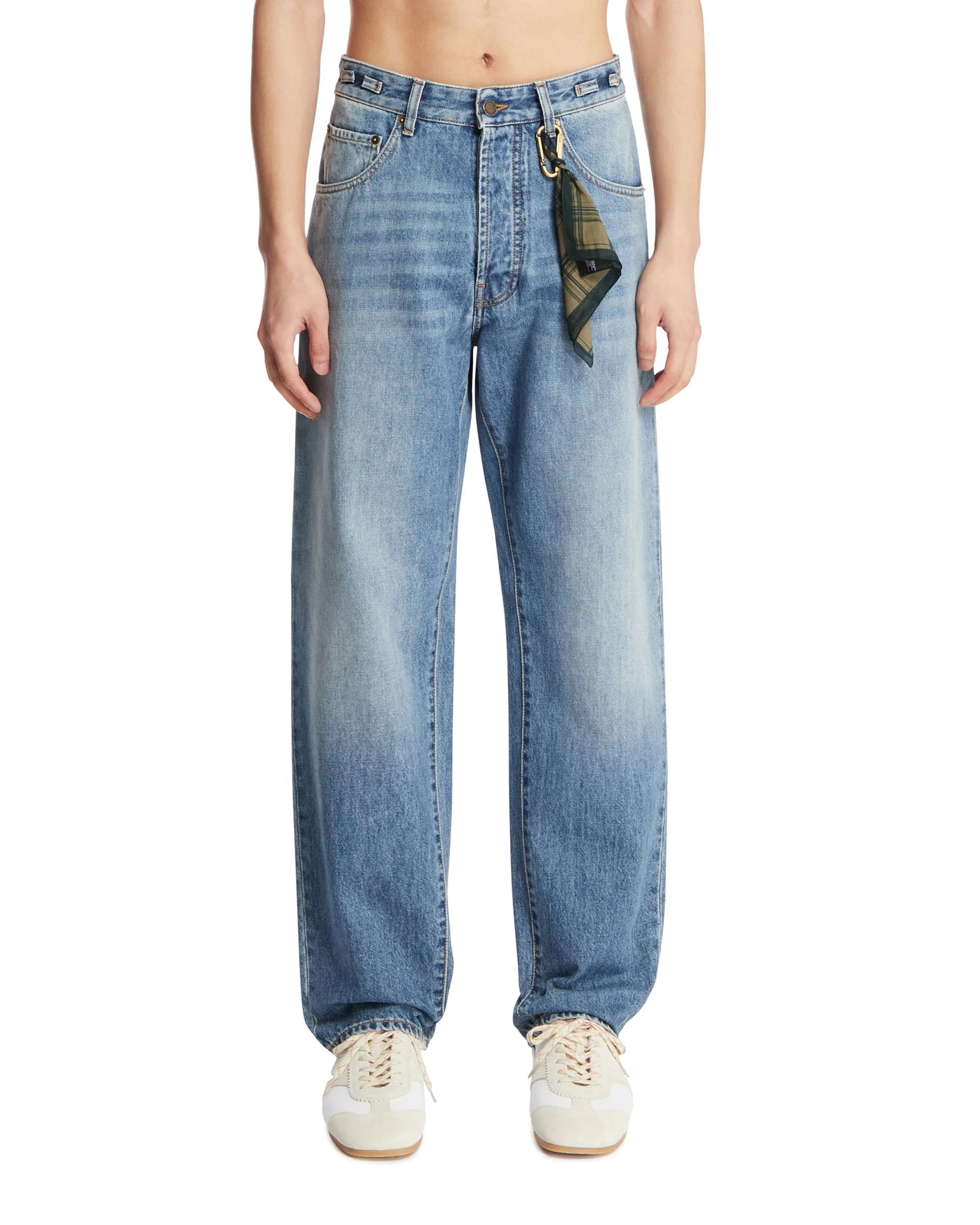 Jeans A Gamba Dritta Mark Blu