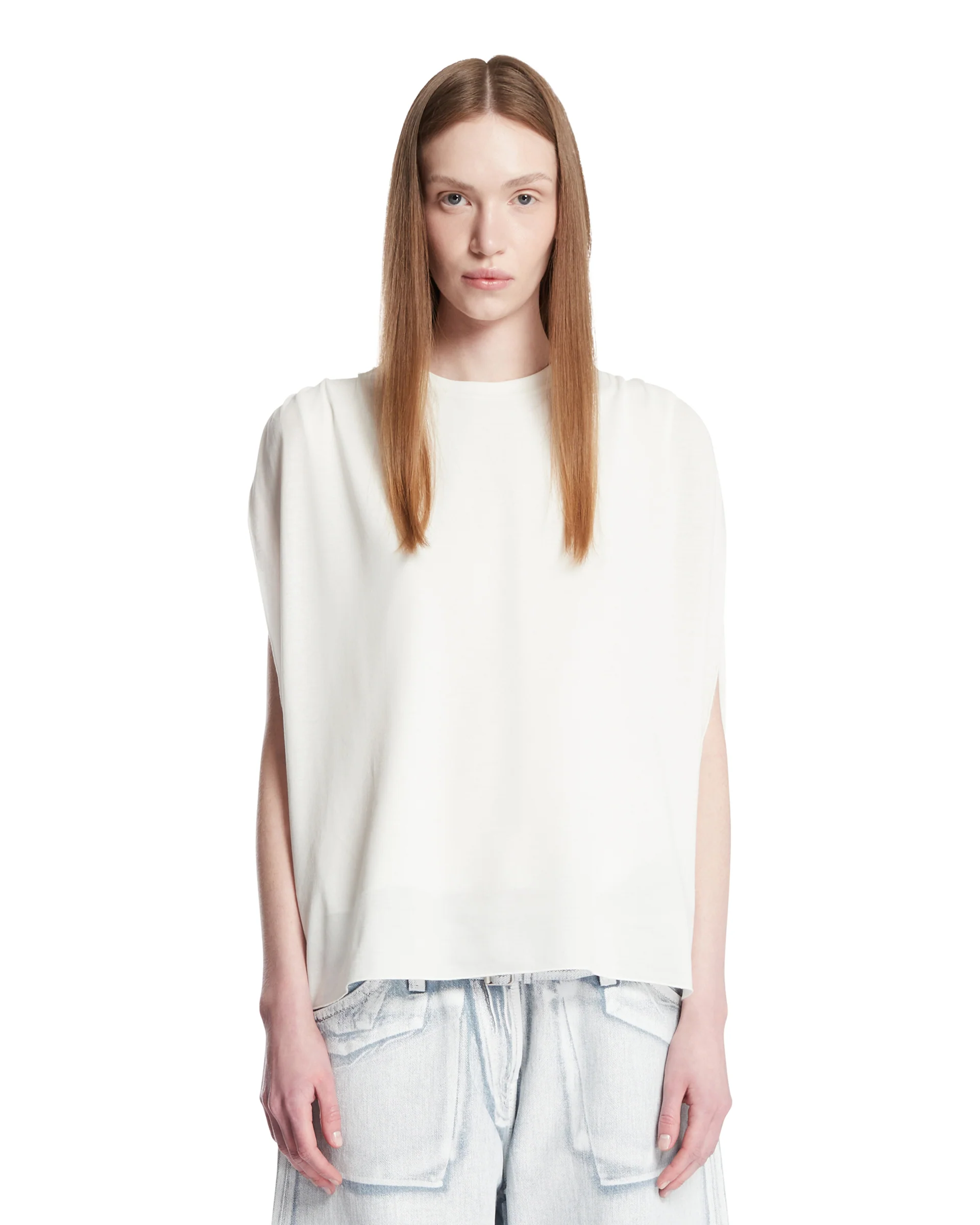 Top Drappeggiato Bianco