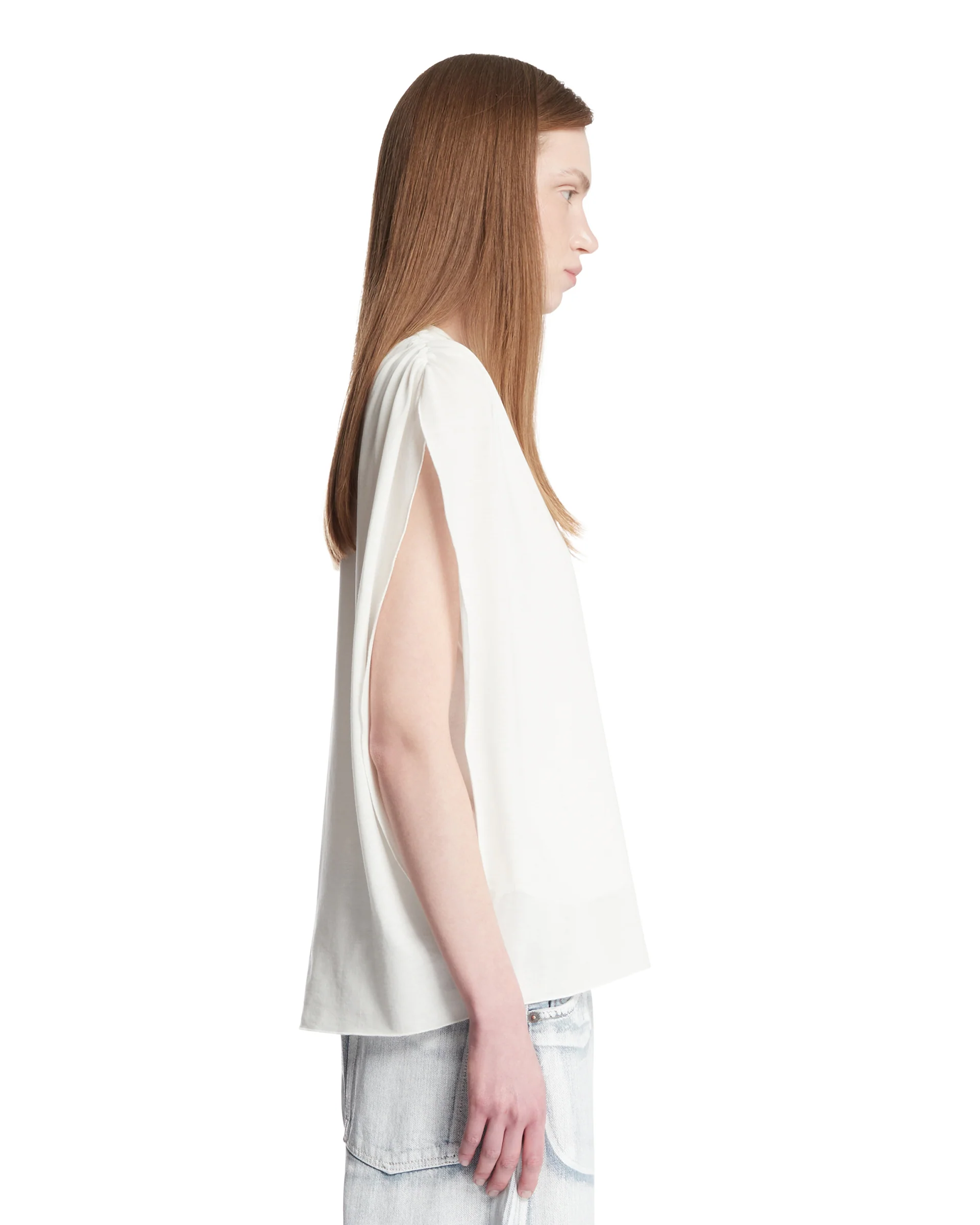 Top Drappeggiato Bianco - Image 4