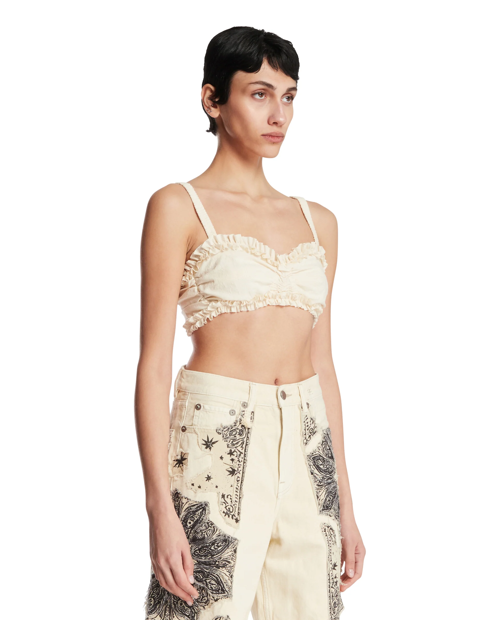 Brassiere Con Ruches Beige - Image 2