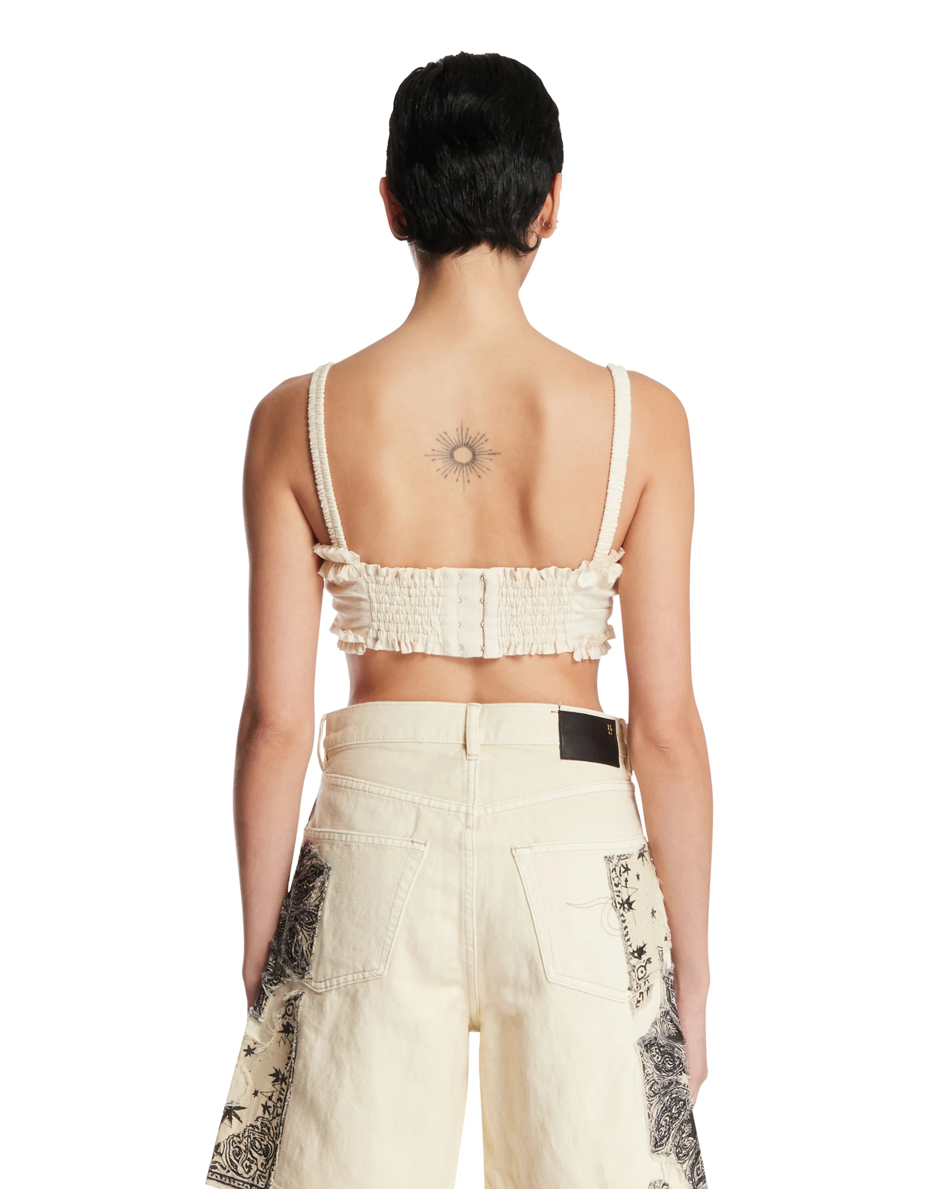 Brassiere Con Ruches Beige - Image 5