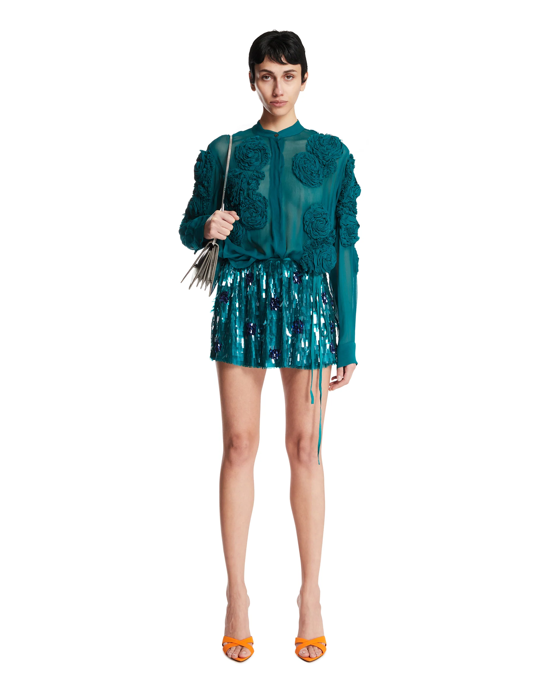 Camicia Con Fiori Blu - Image 3
