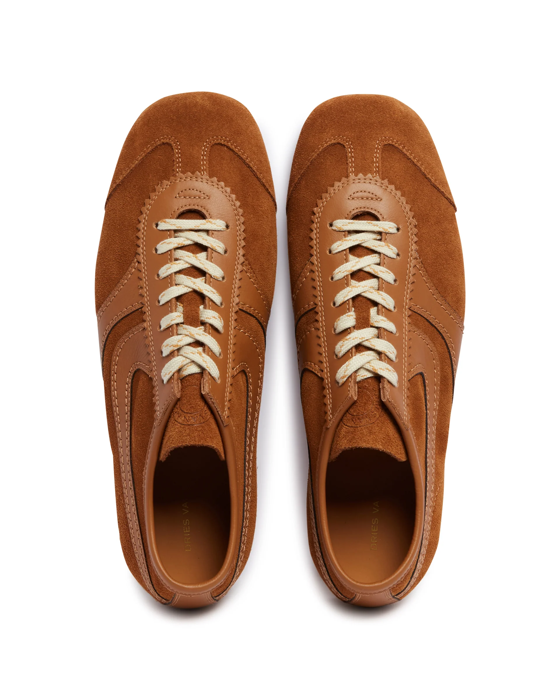 Sneakers In Suede Marroni - Image 3