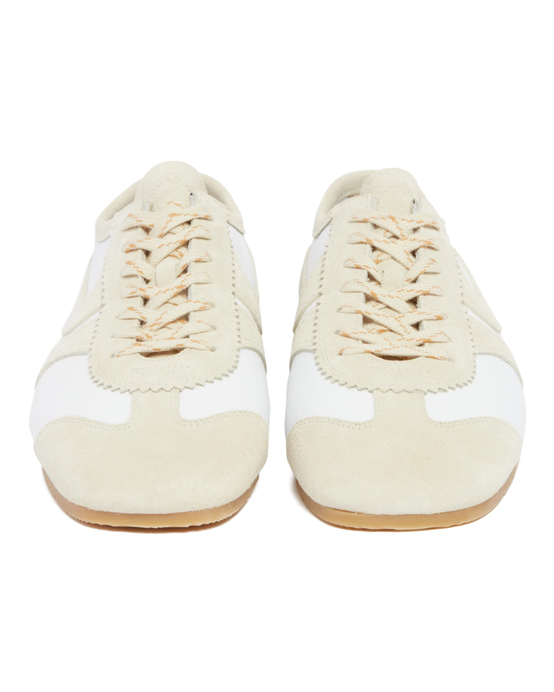 Sneakers In Suede Bianche - Image 5