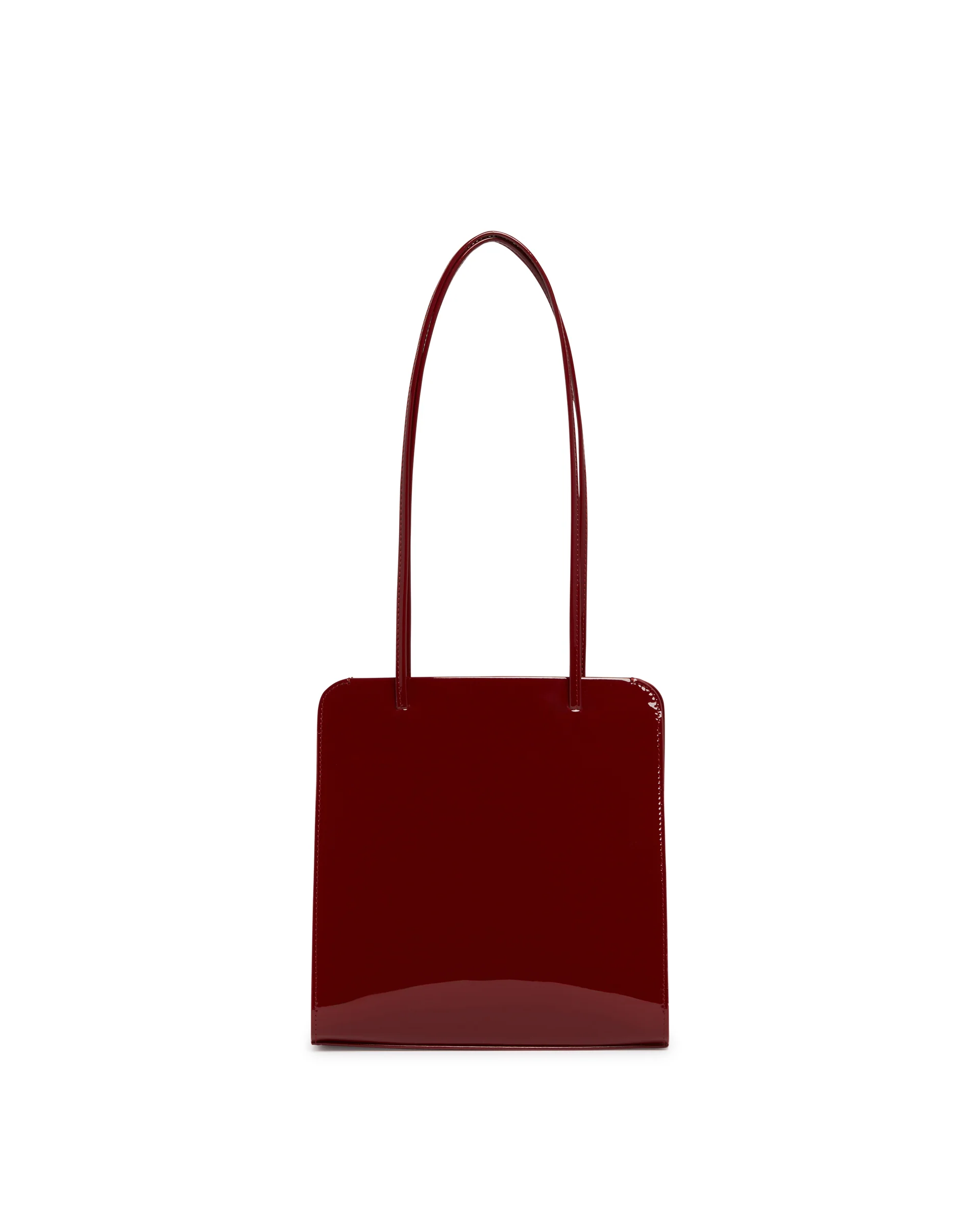 Borsa Lisse In Pelle Rossa
