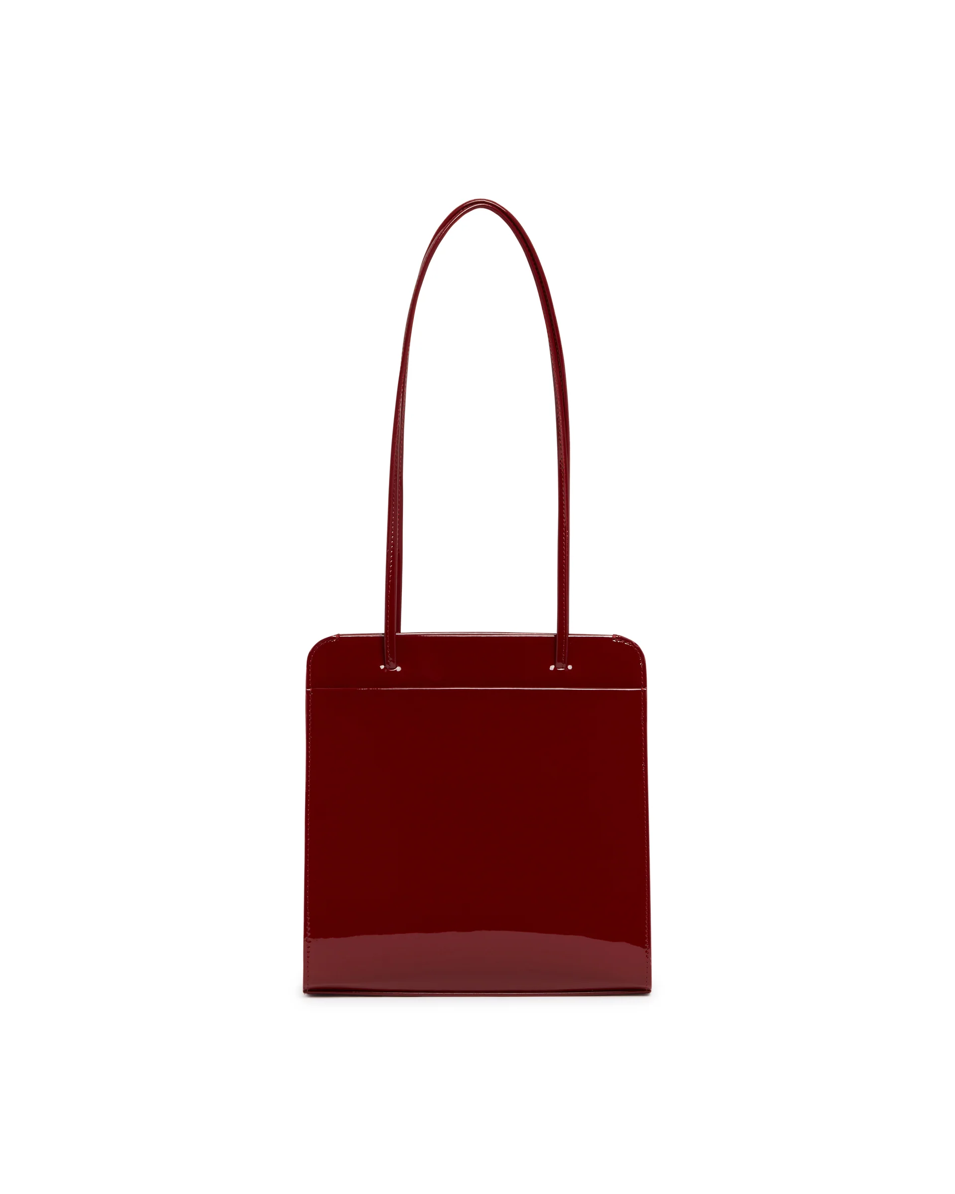 Borsa Lisse In Pelle Rossa - Image 6
