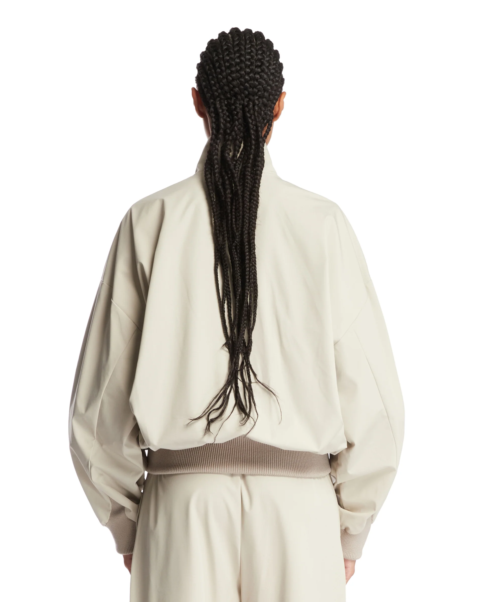Giacca Bomber Con Zip Beige - Image 5