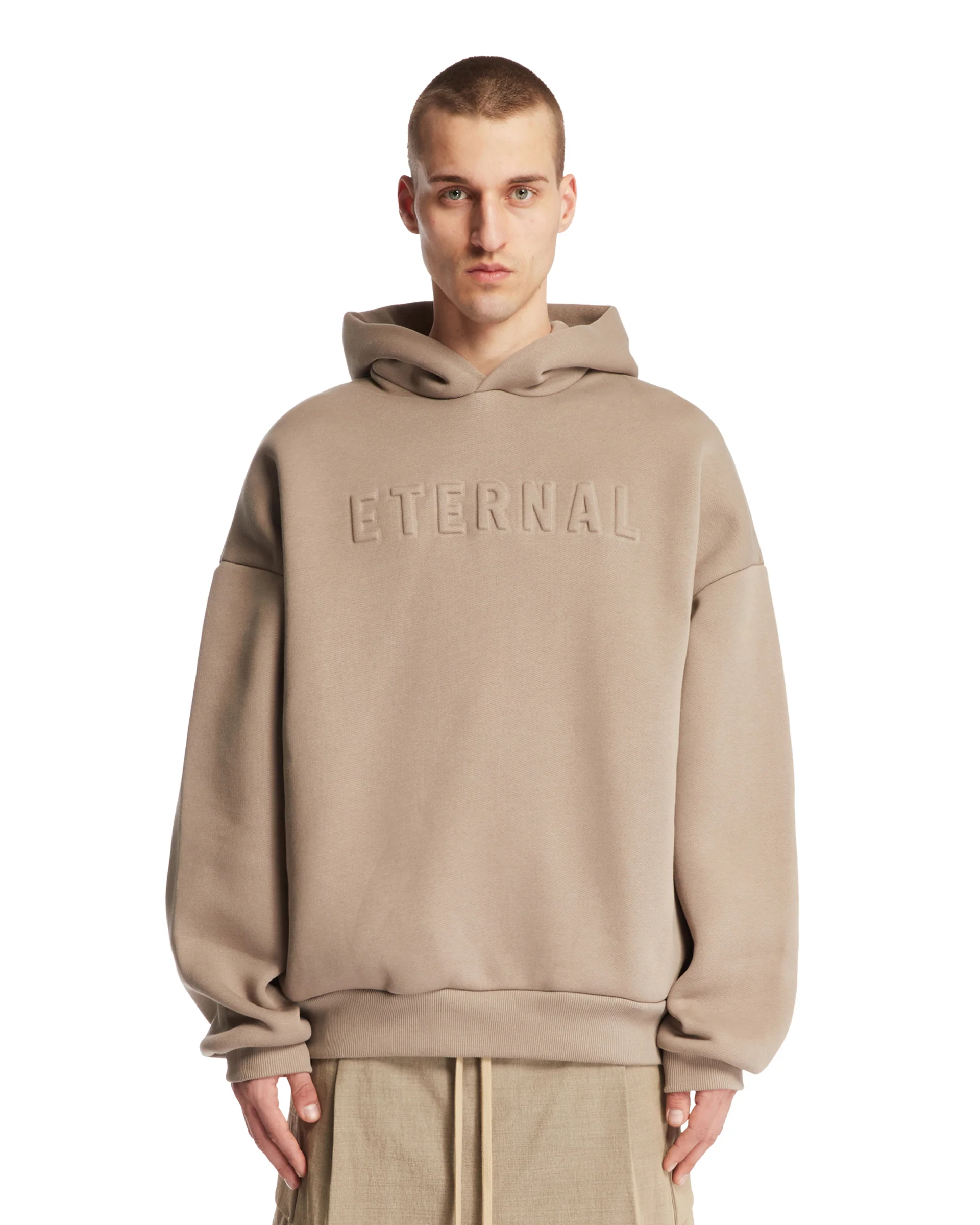 Felpa Eternal Con Cappuccio Beige