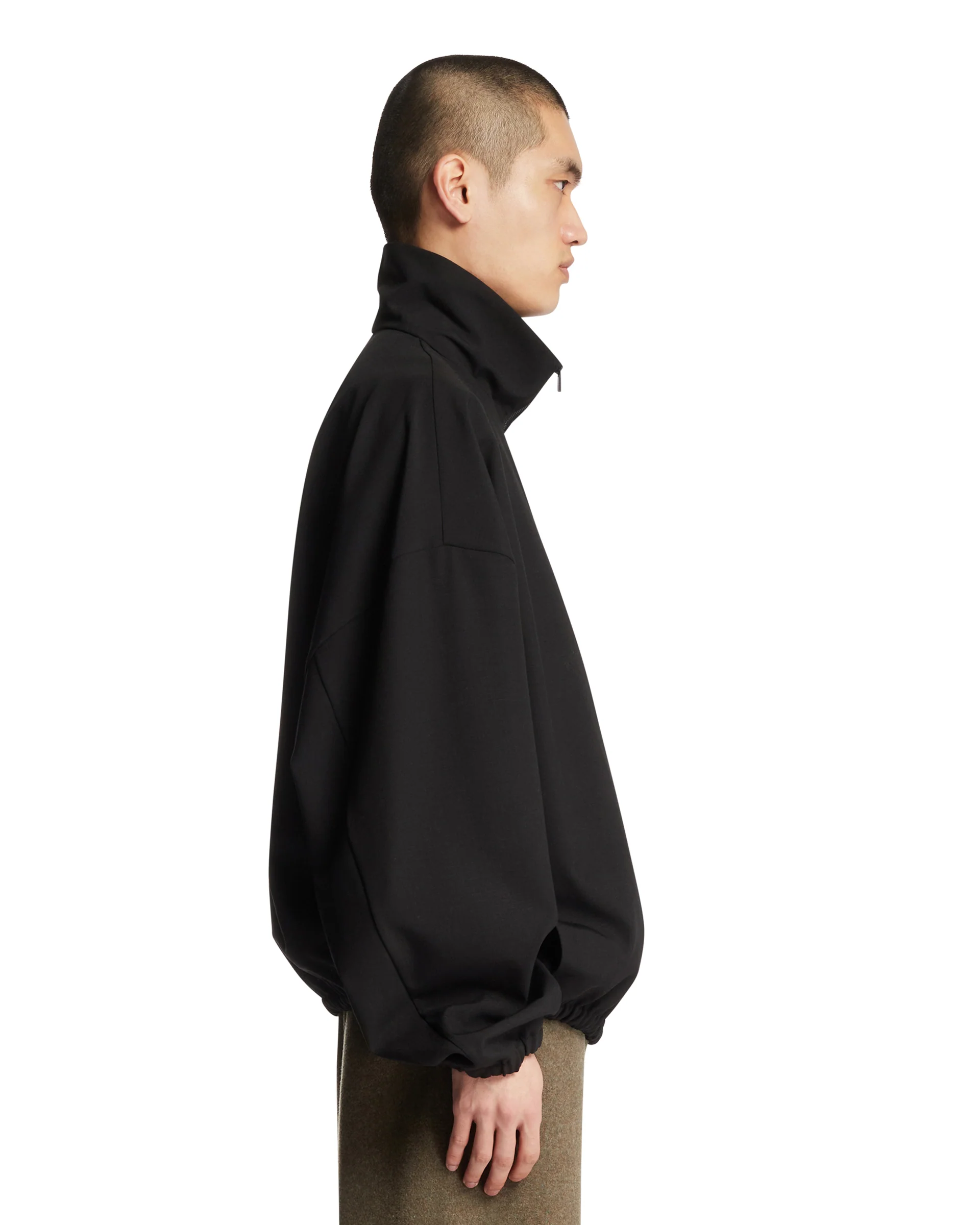 Track Jacket A Mezza Zip Nera - Image 4