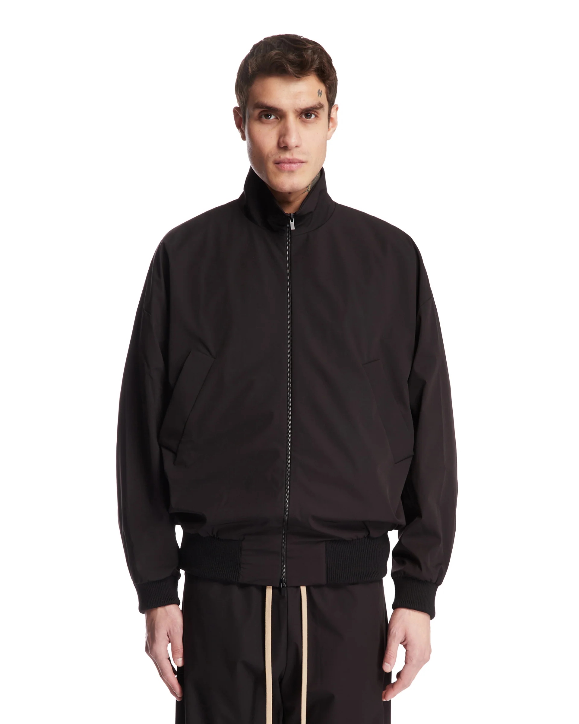 Bomber A Collo Alto Nero