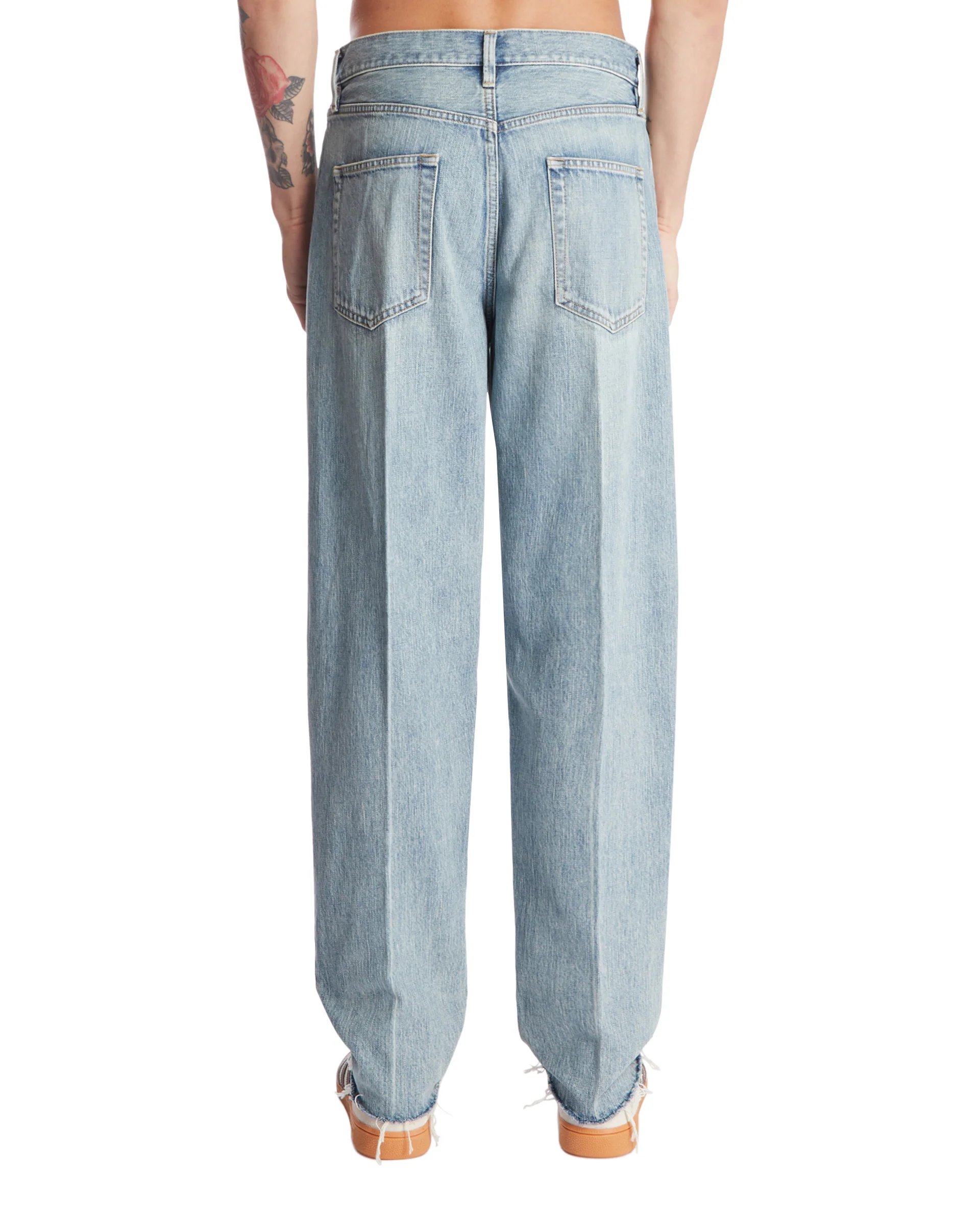 Jeans Con Pieghe Blu - Image 5