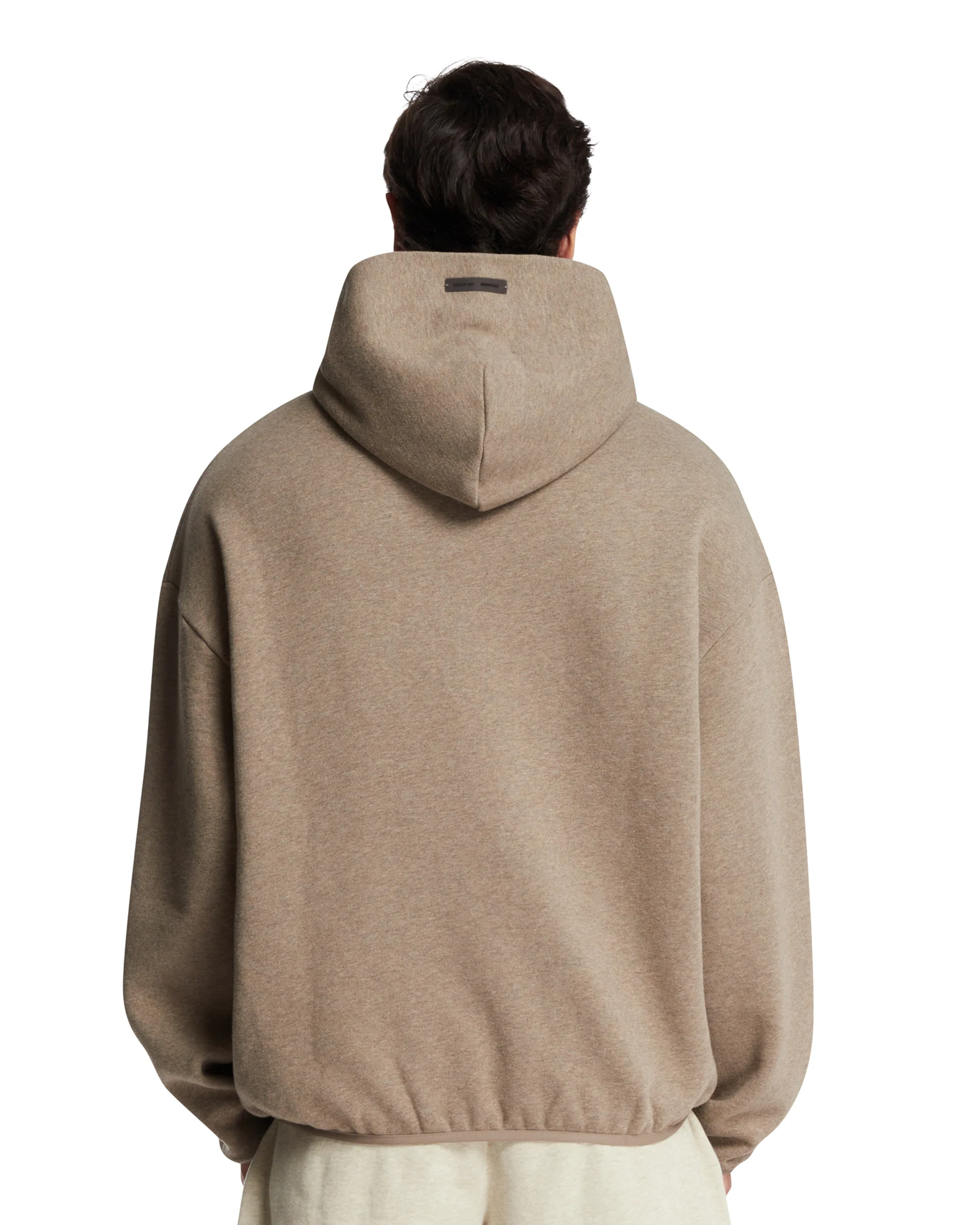 Felpa Con Cappuccio In Cotone Beige - Image 5