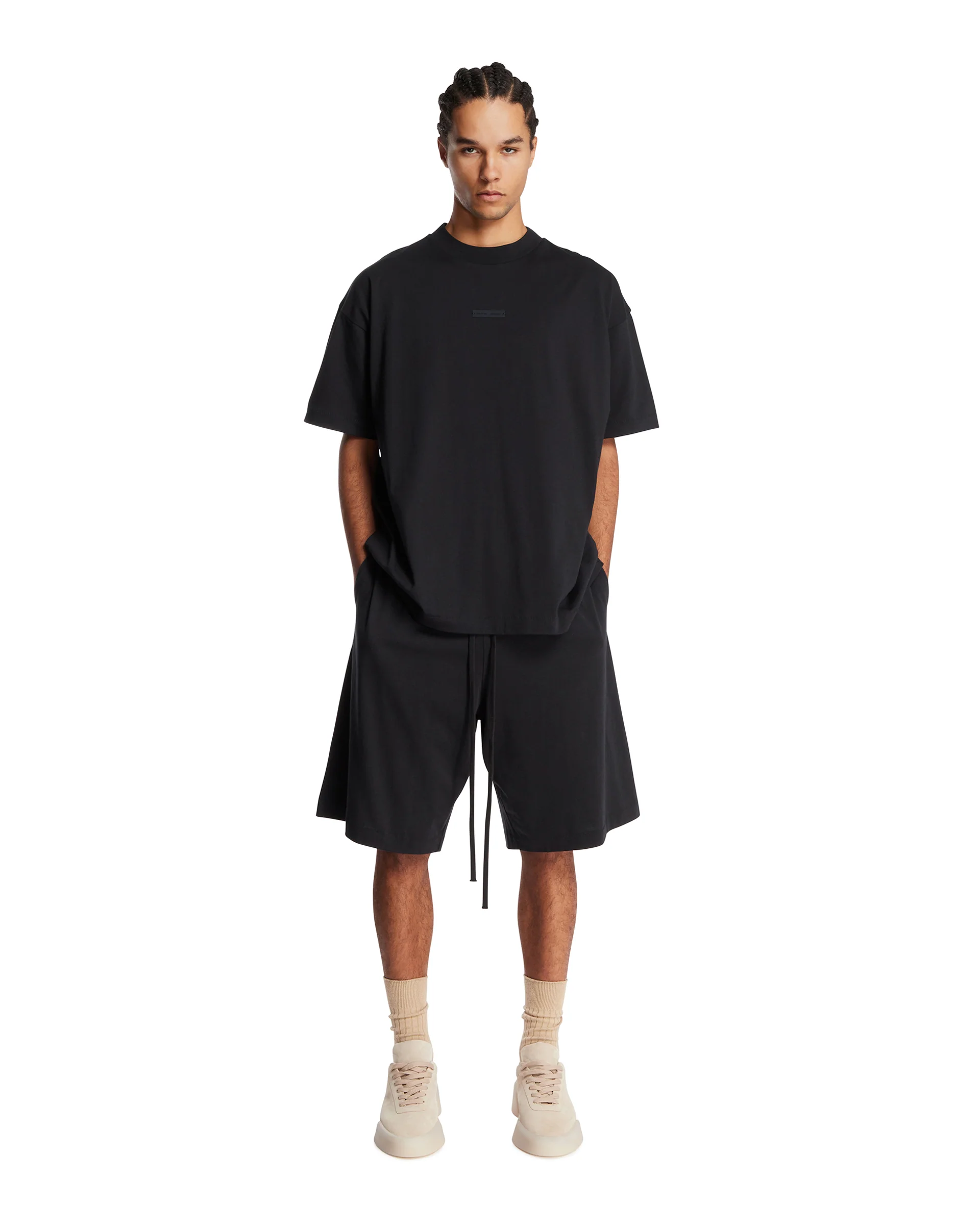 T-Shirt Classica In Cotone Nera - Image 3