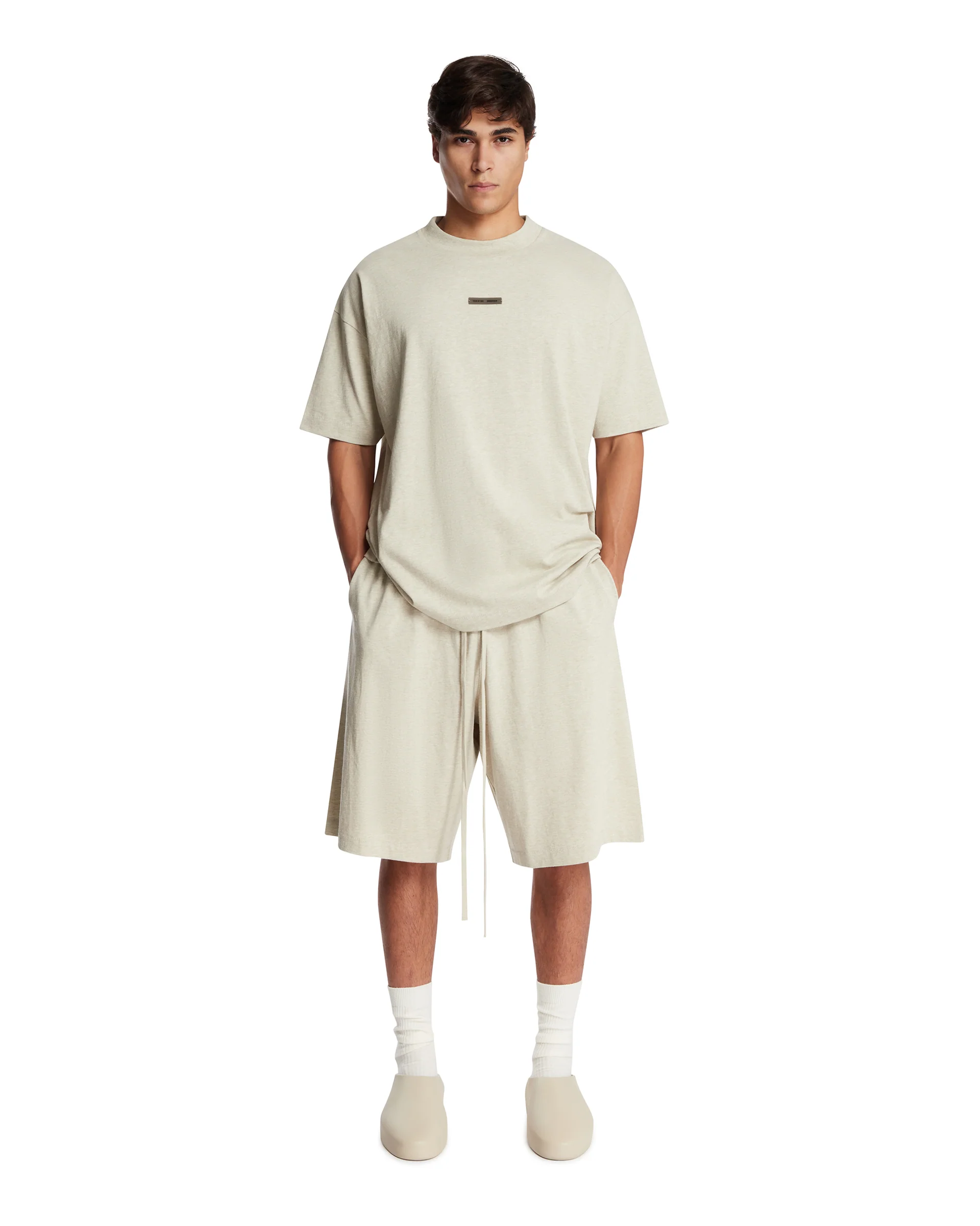 T-shirt In Cotone Con Logo Grigia - Image 3