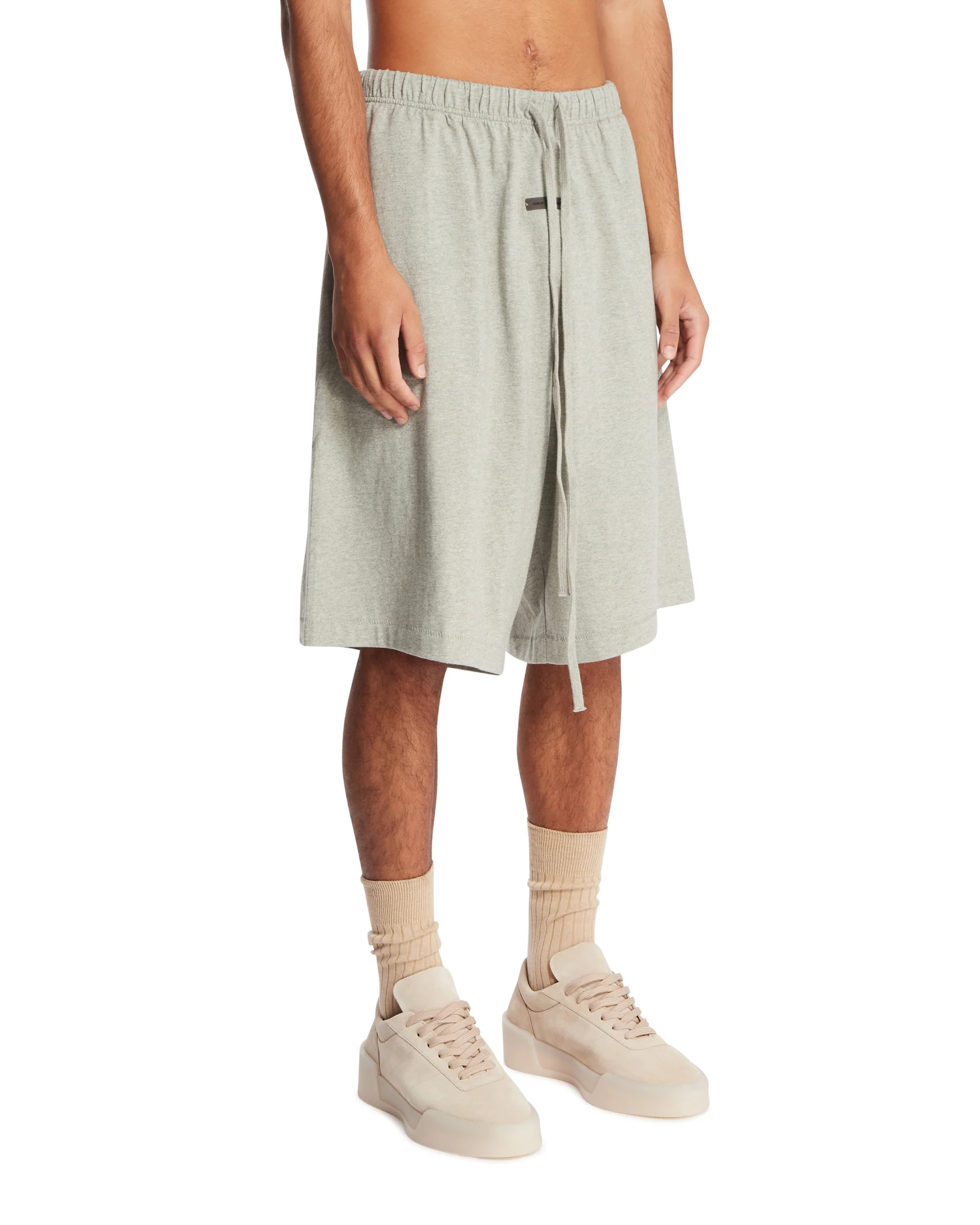 Pantaloncini Relaxed In Cotone Grigi - Image 2